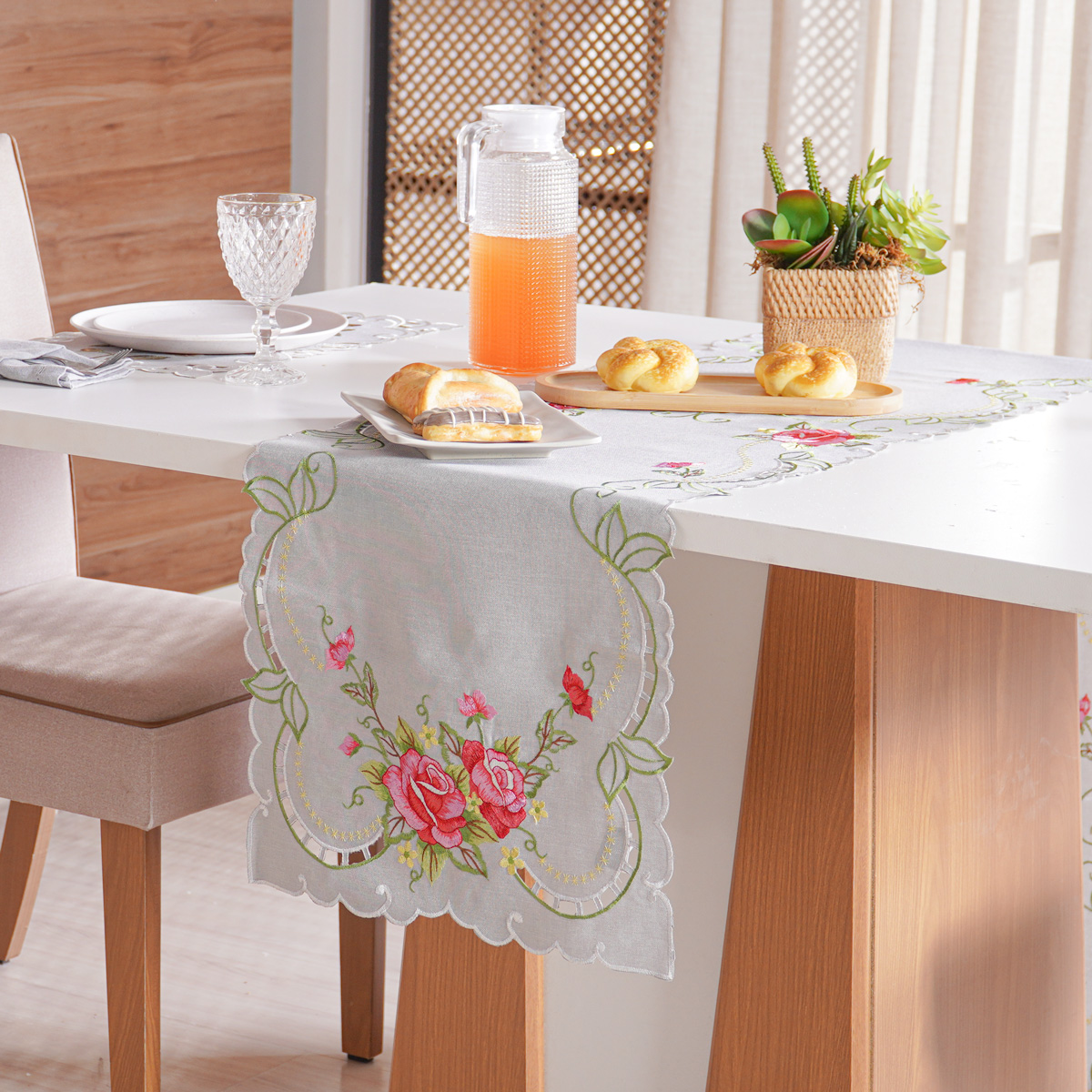 TRILHO DE MESA LACE PREMIUM TESSI 40cm x 1,40m - ELISE (SC)