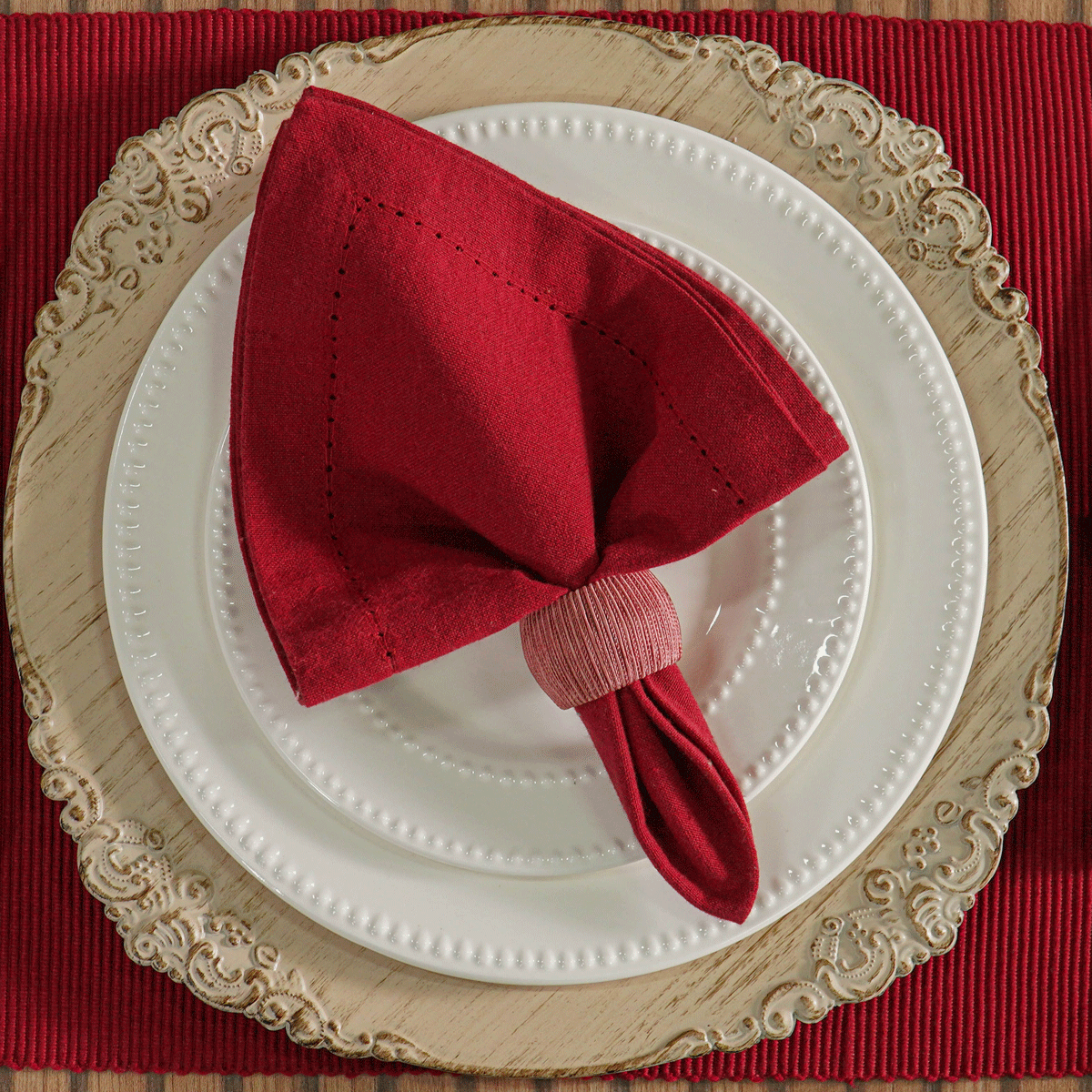 JOGO GUARDANAPO PESPONTO