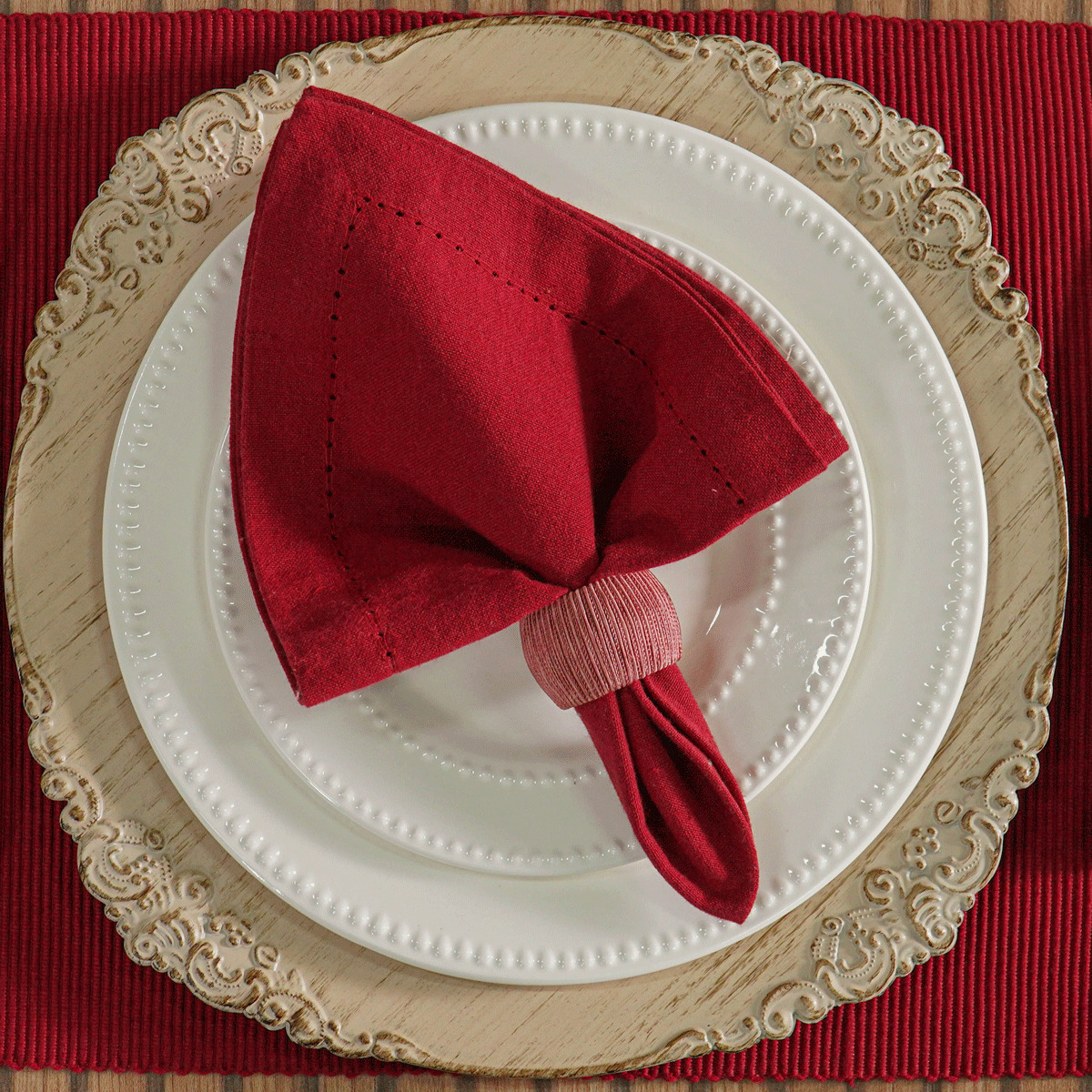 JOGO GUARDANAPO PESPONTO