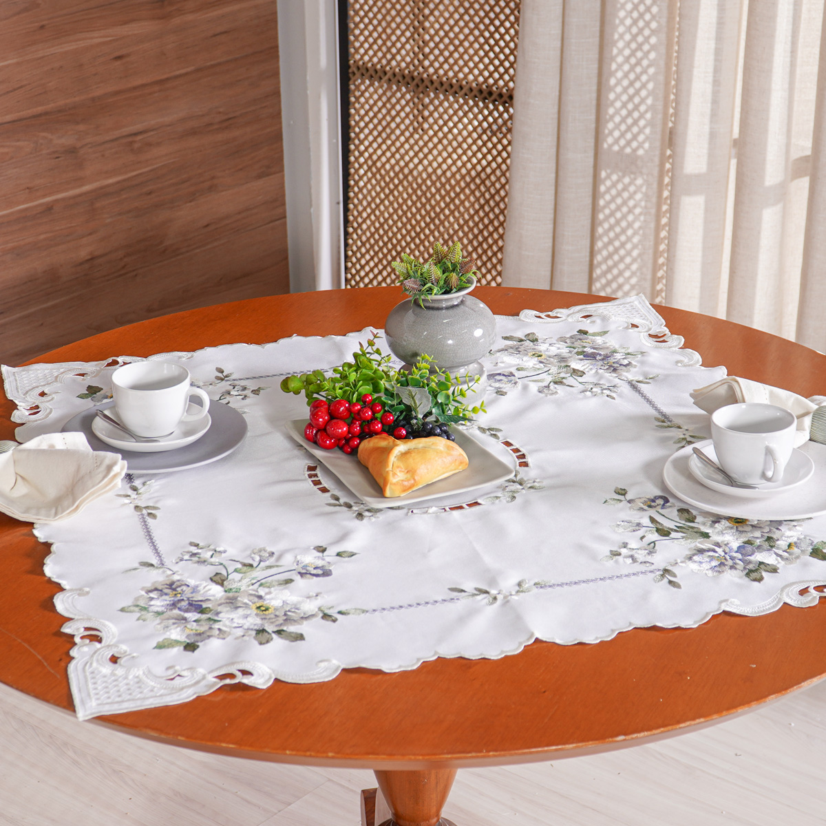 TOALHA DE CHÁ LACE PREMIUM TESSI 85CM X 85CM - SOPHIE (SC)