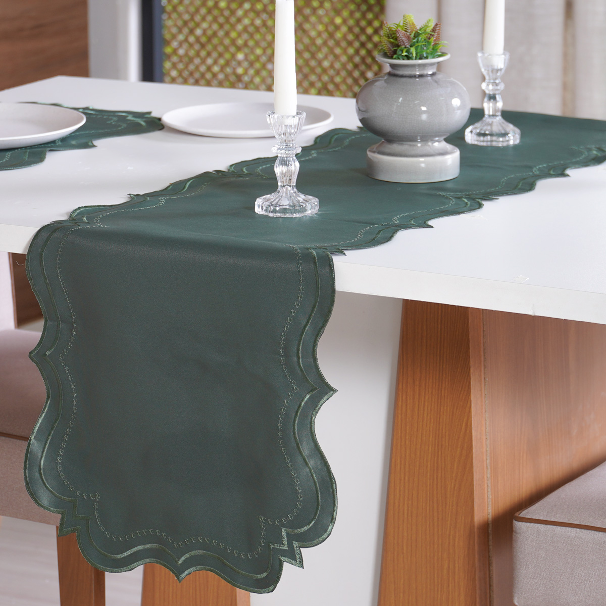 TRILHO DE MESA BORDARE 40CM X 1,50M - SUCULENTA (SC)