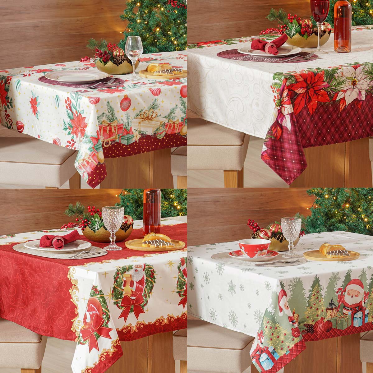 TOALHA DE MESA FACILE NATALINA 1,40M X 3,00M - SORTIDO (SC)