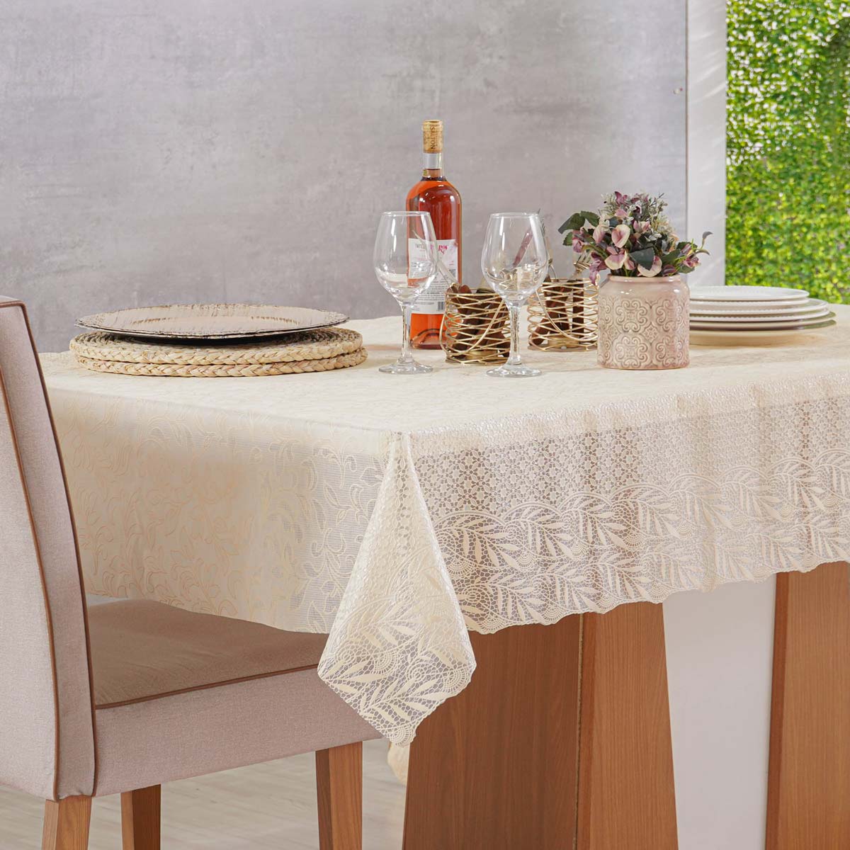 TOALHA DE MESA ROLO PVC RENDA 1,40M X 20M - FLORES (SC)