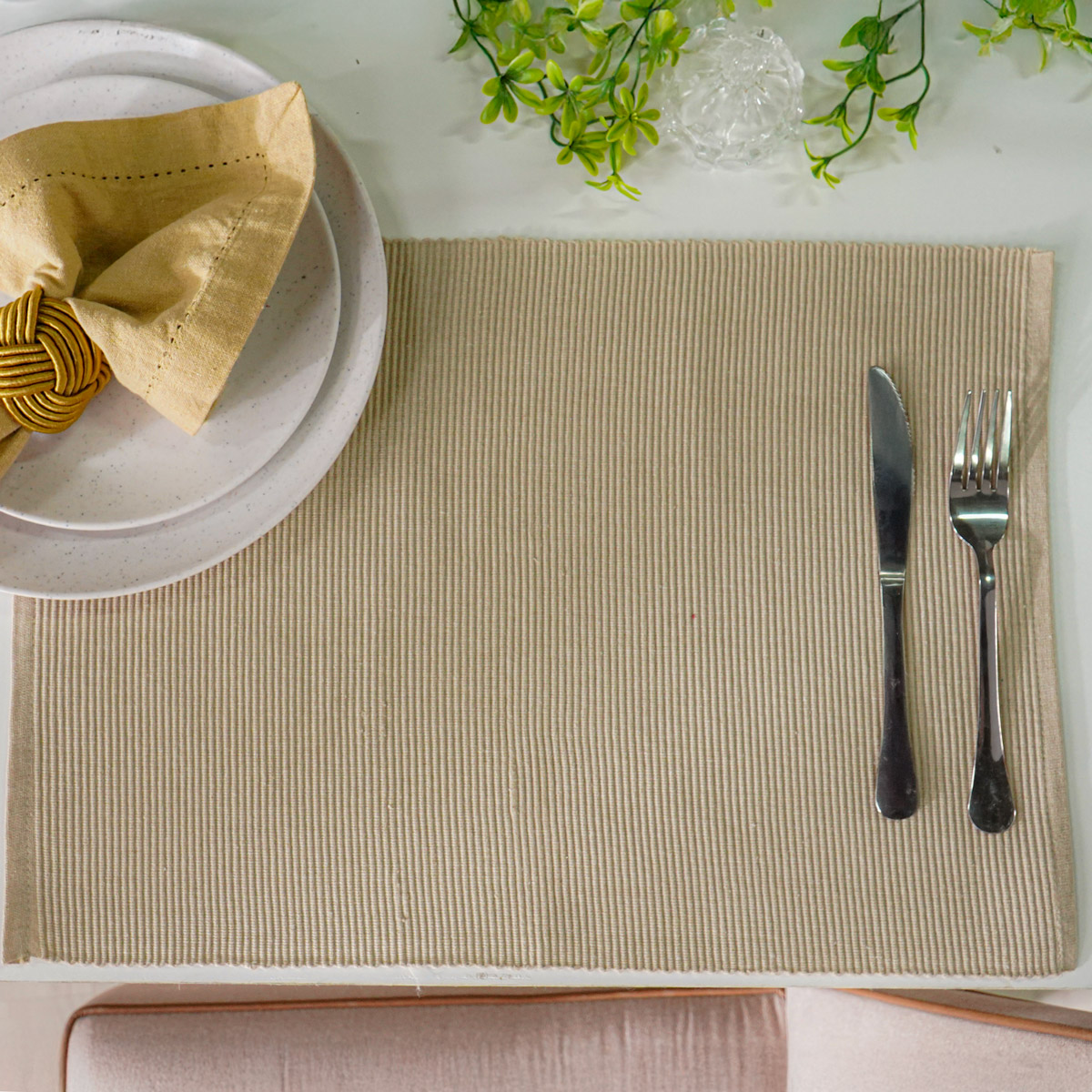 AMERICANO DE MESA PESPONTO 33cm x 45cm - FENDI (SC)