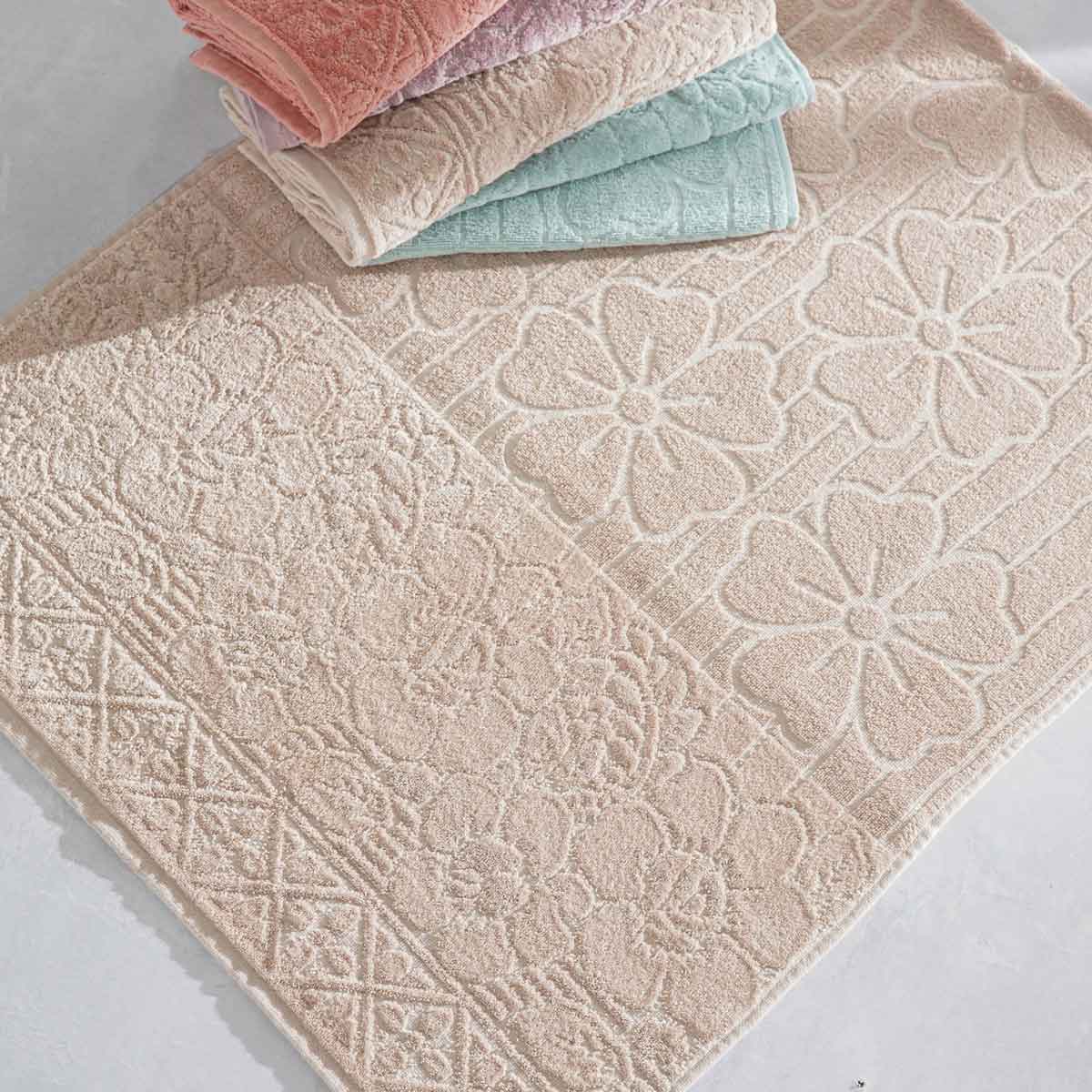 TOALHA DE BANHO MARSELHA 68cm x 1,40m - DOCE DE LEITE (SC)