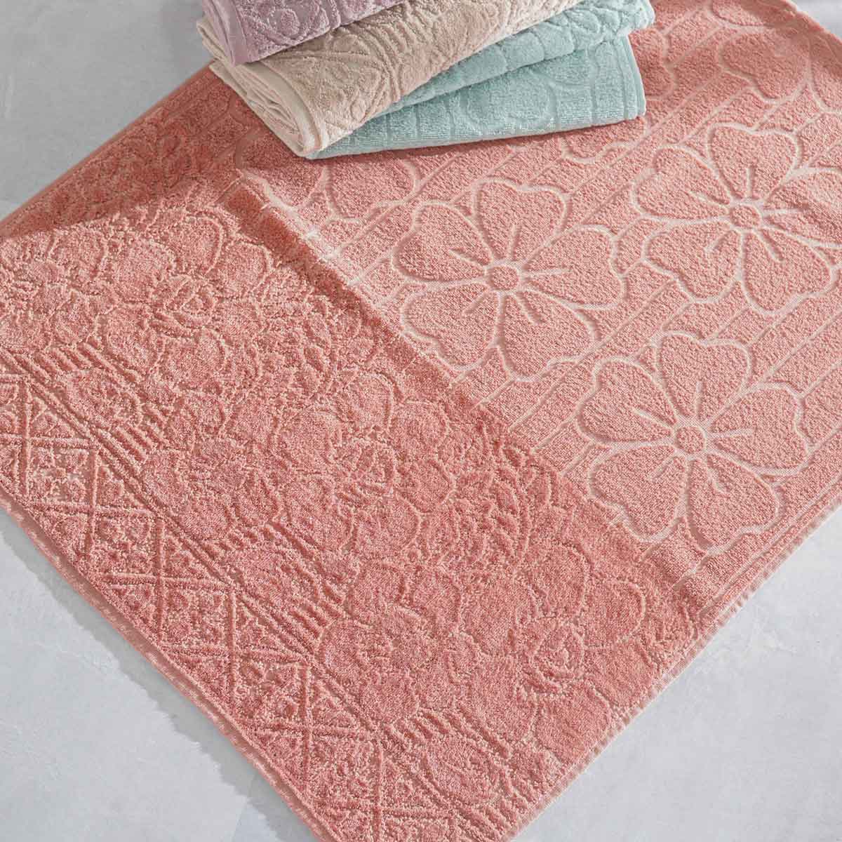TOALHA DE BANHO MARSELHA 68cm x 1,40m - ROSA OUTONO (SC)