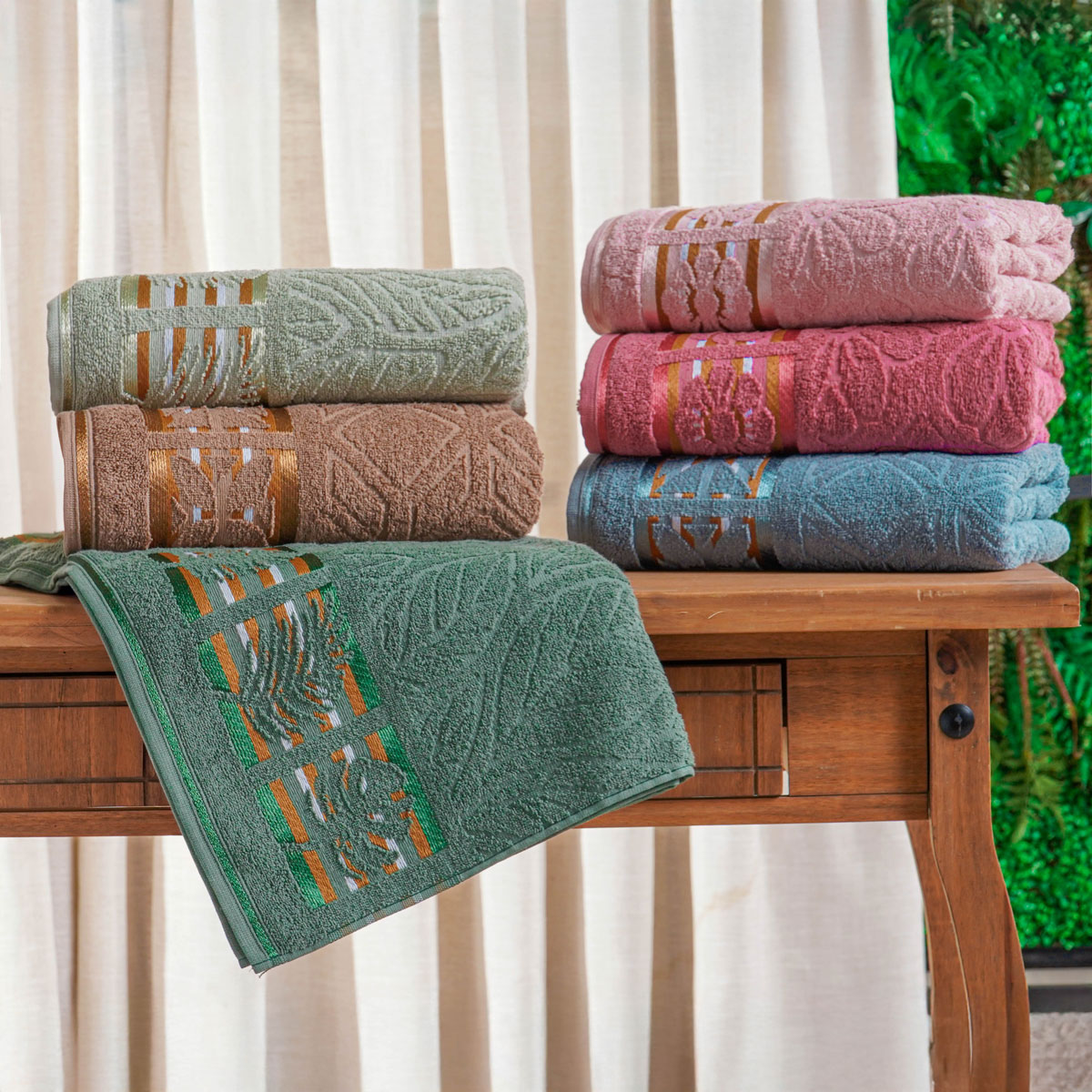 TOALHA DE BANHO PREMIER 68cm x 1,35m - VERDE LOURO (SC)