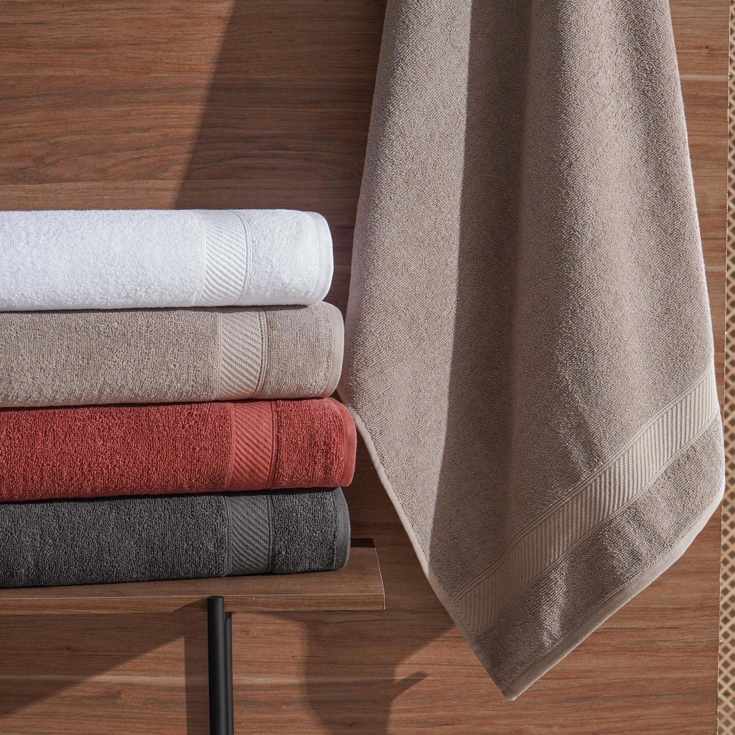 TOALHA DE ROSTO AGRA 50cm x 80cm - CASHMERE (SC)