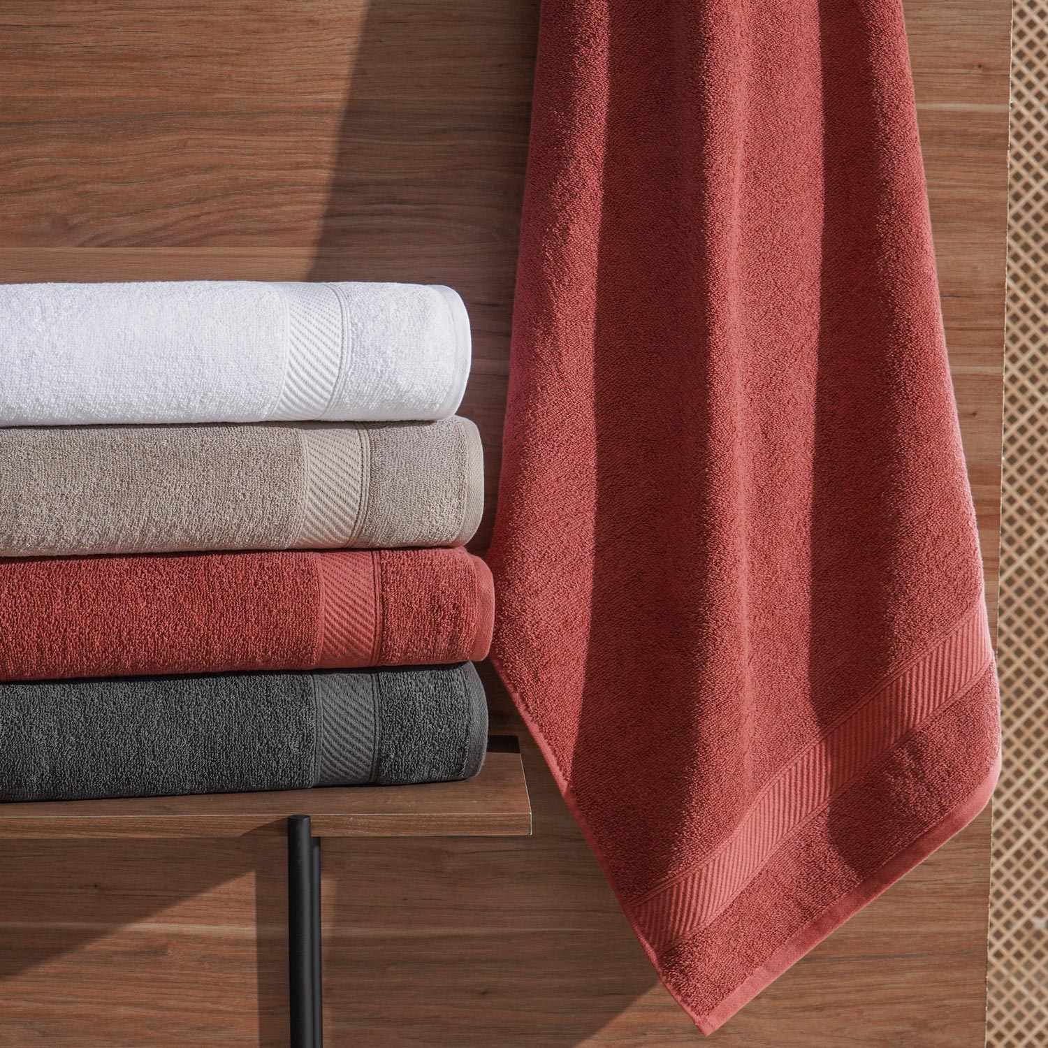 TOALHA DE ROSTO AGRA 50cm x 80cm - MAHOGANY (SC)