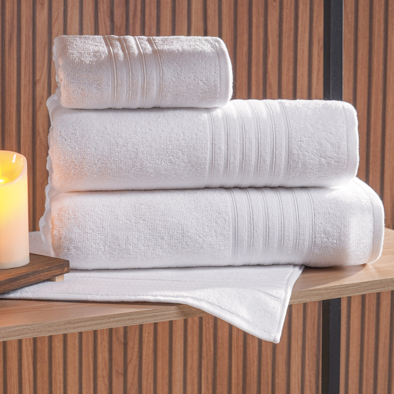 TOALHA DE ROSTO ROYALE PRO NACIONAL 50cm x 80cm - BRANCO (SC)