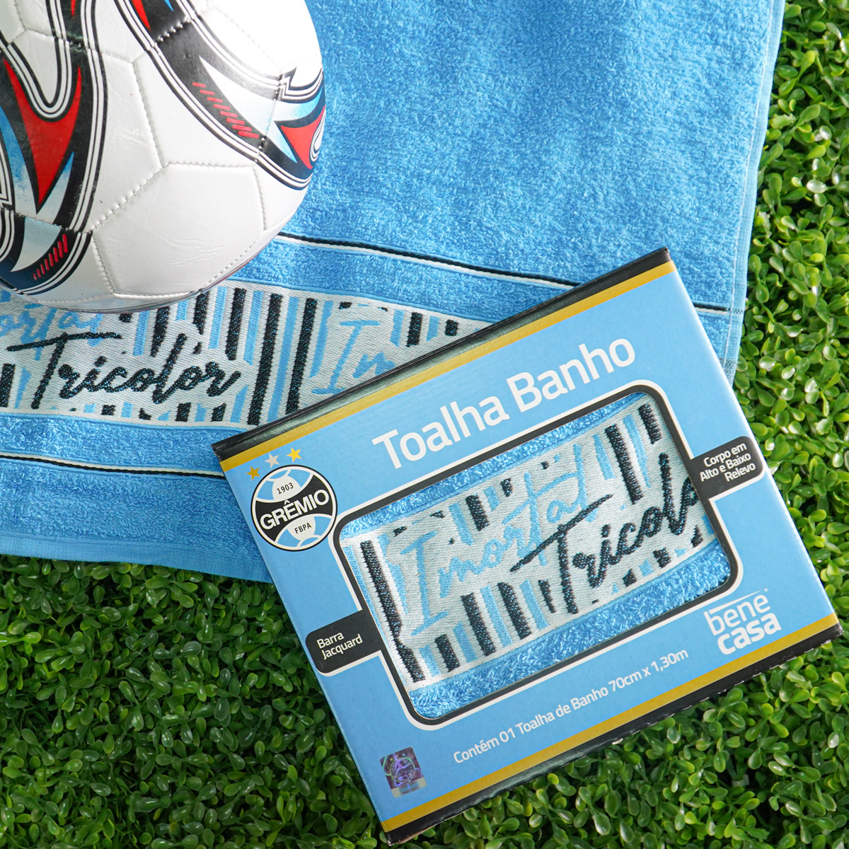 TOALHA DE BANHO CAIXA PRESENTE GRÊMIO - UNICO (SC)