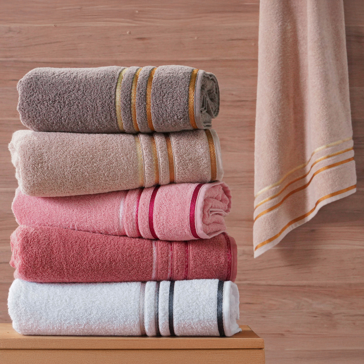 TOALHA DE ROSTO YASMIN 45cm x 70cm SALDO - SORTIDO (SC)