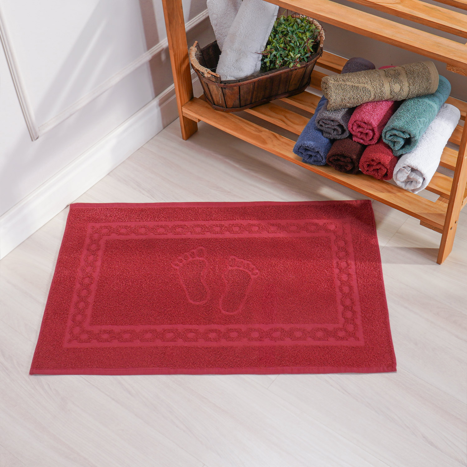 TOALHA DE PISO LUXO 45cm x 68cm - MACA (SC)