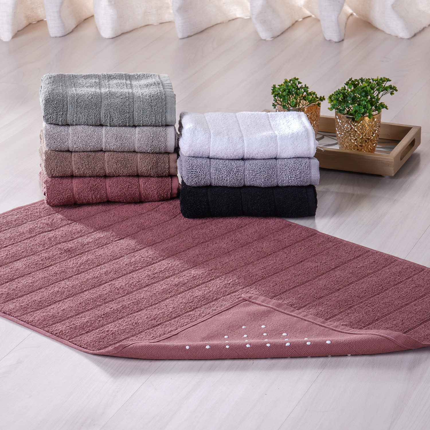 TOALHA DE PISO PREMIUM 50cm x 70cm - MAGNOLIA (SC)