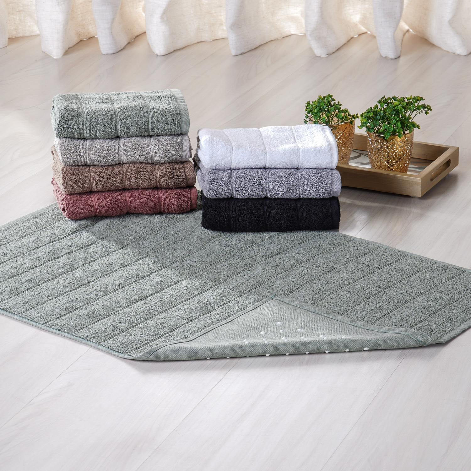 TOALHA DE PISO PREMIUM 50cm x 70cm - SUCULENTA (SC)