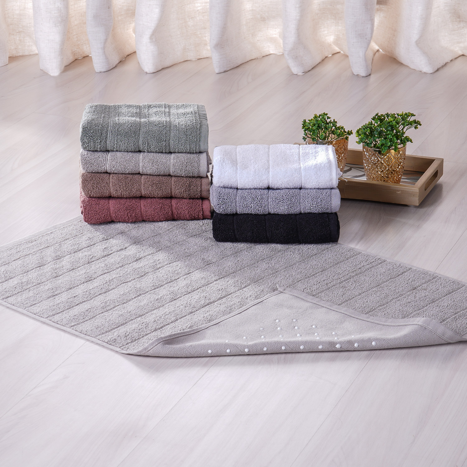 TOALHA DE PISO PREMIUM 50cm x 70cm - FUNGHI (SC)