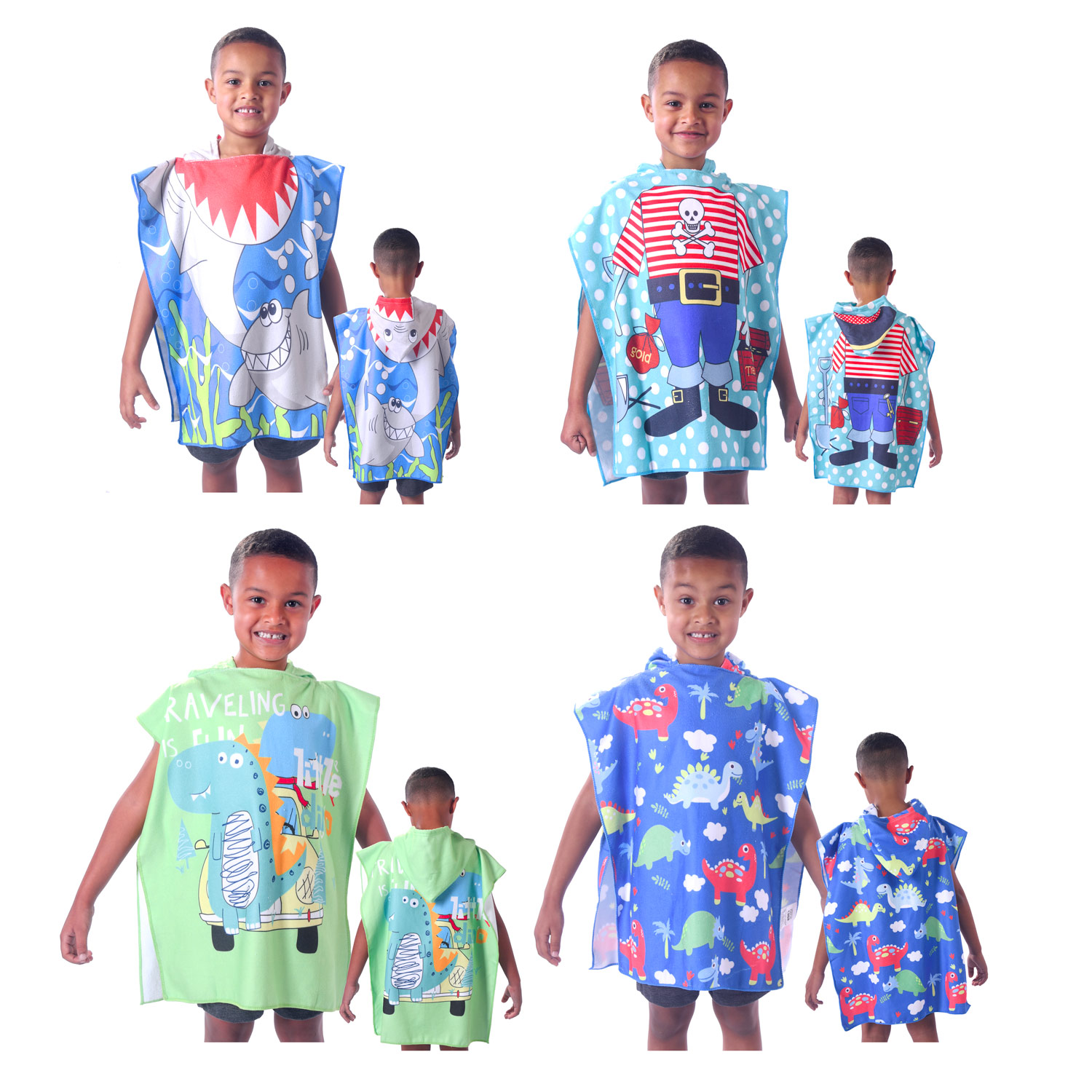 PONCHO DE PRAIA KIDS 50cm x 1,15m - MENINOS (SC)