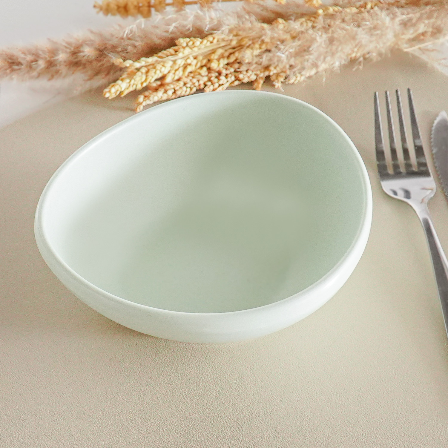 BOWL ORGANICO 16CM MELAMINA TEXTURE - ERVA DOCE (SC)