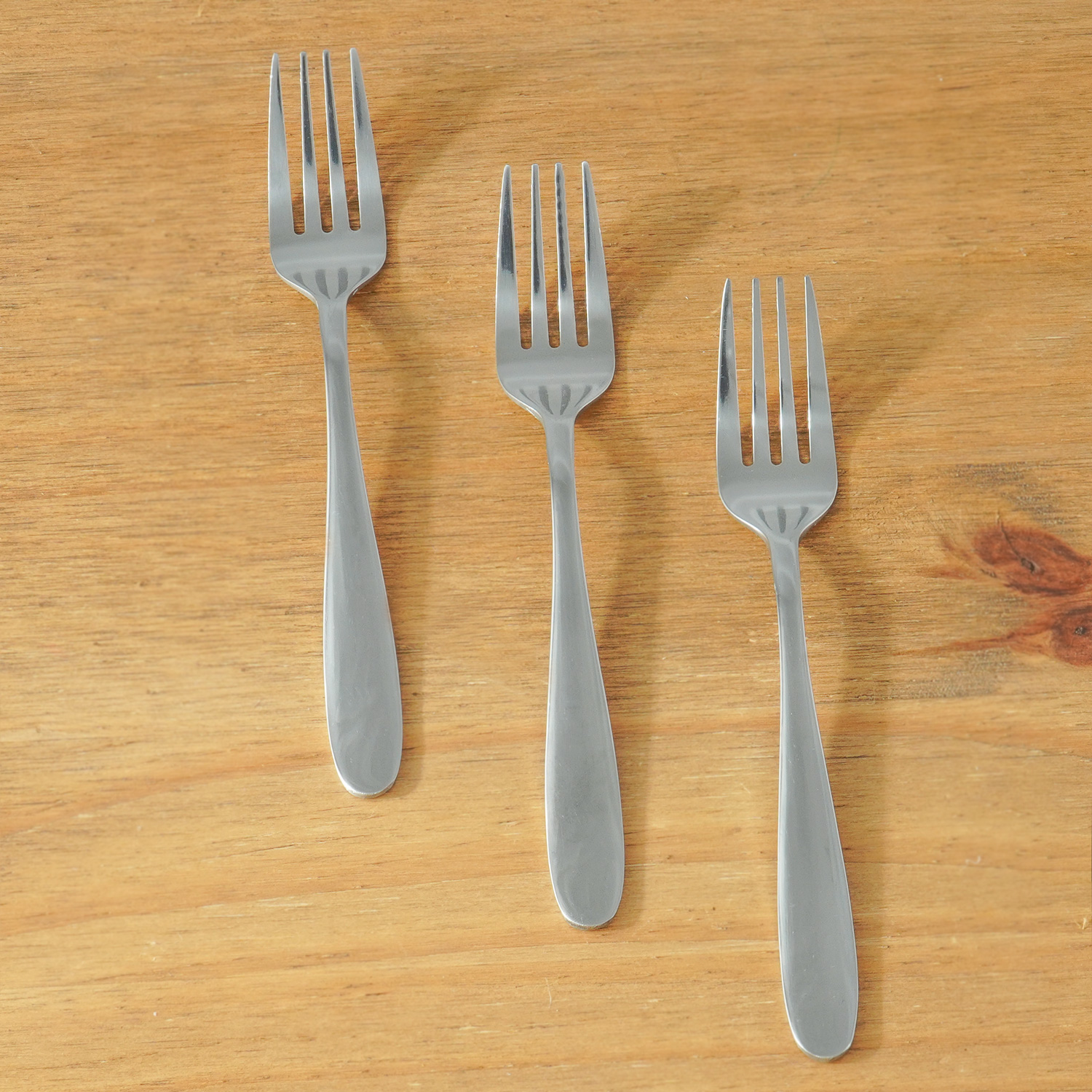 KIT 3 GARFOS DE SOBREMESA INOX - INOX (SC)