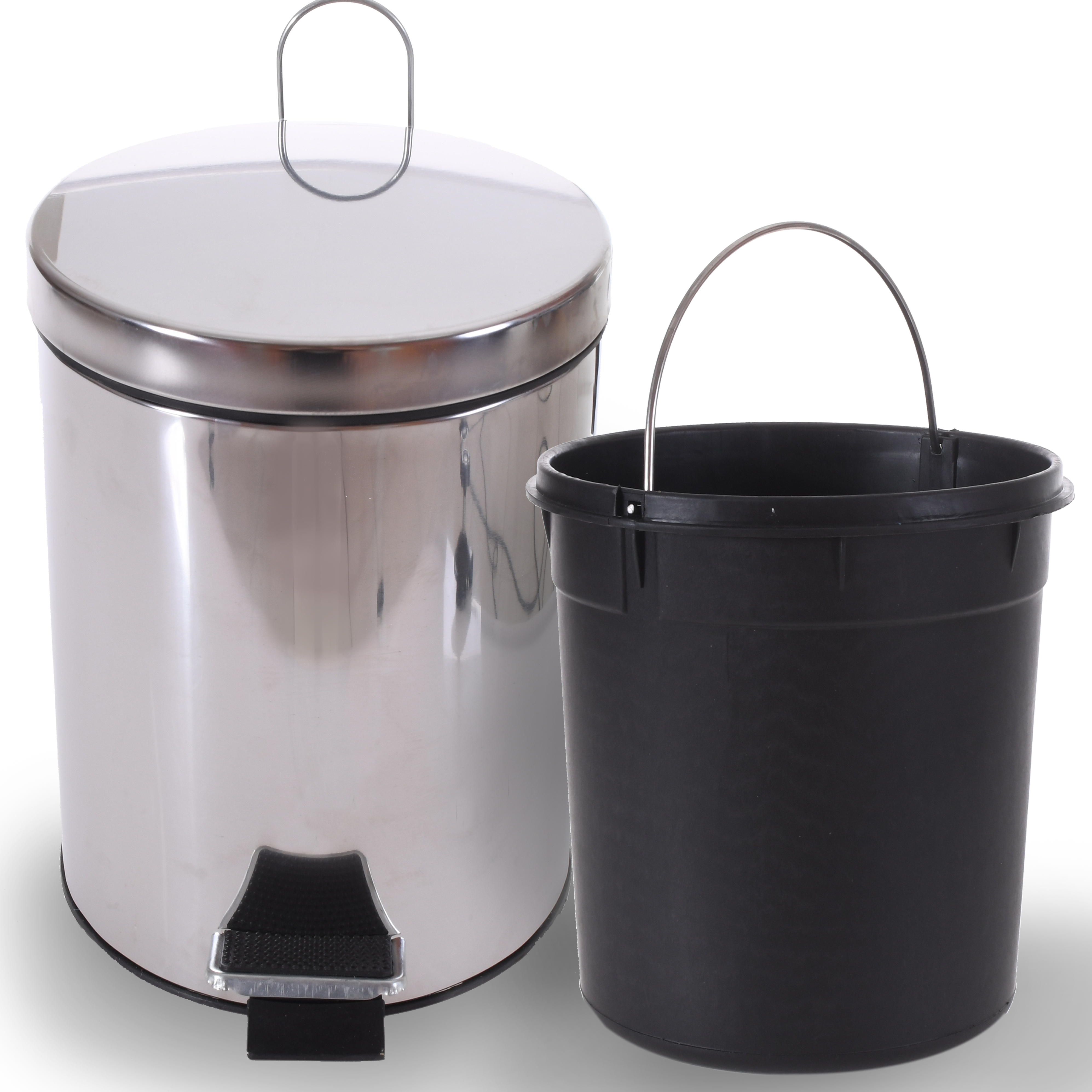 LIXEIRA INOX ESPELHADO 3 LITROS BENE CASA - INOX (SC)