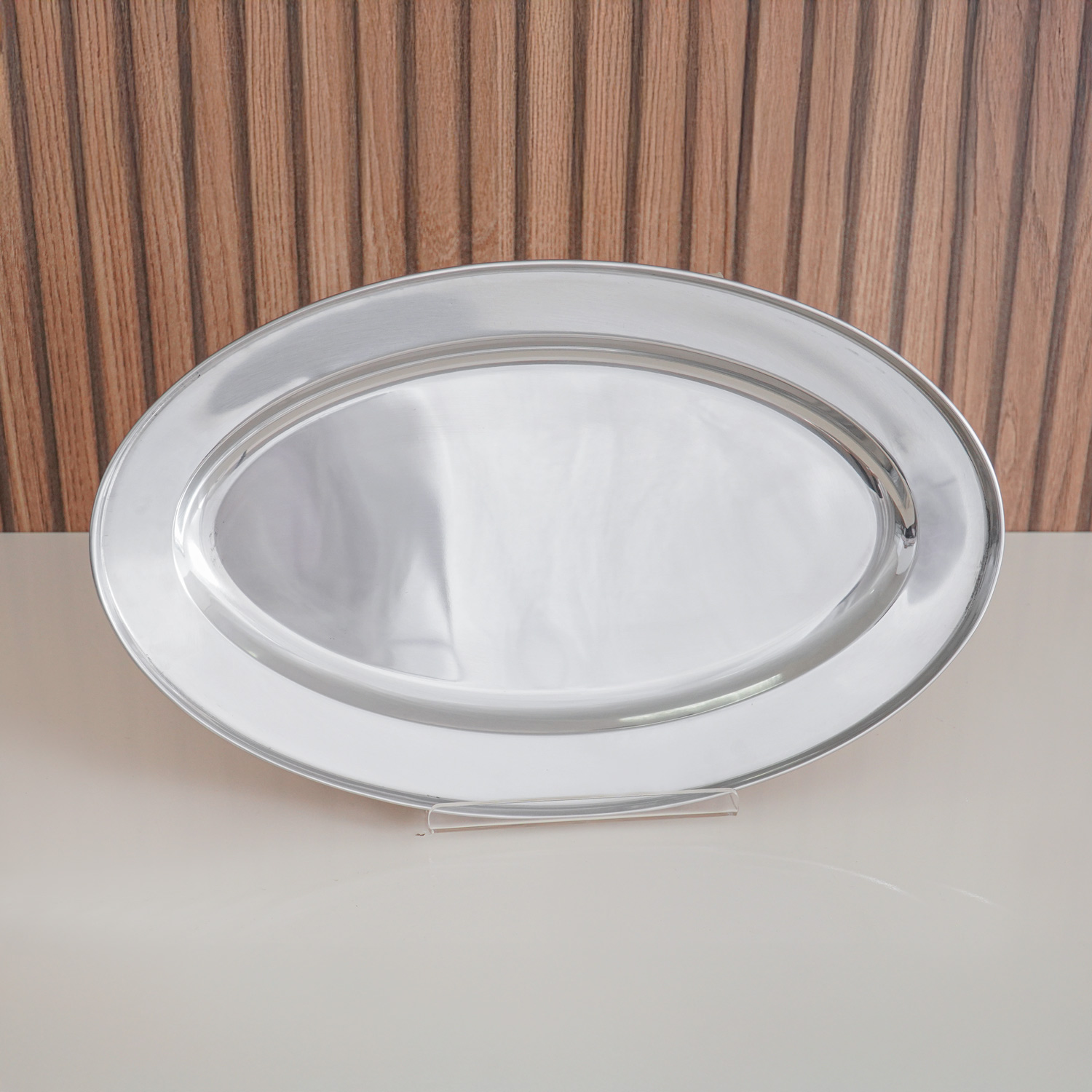 BANDEJA OVAL 35CM - INOX (SC)