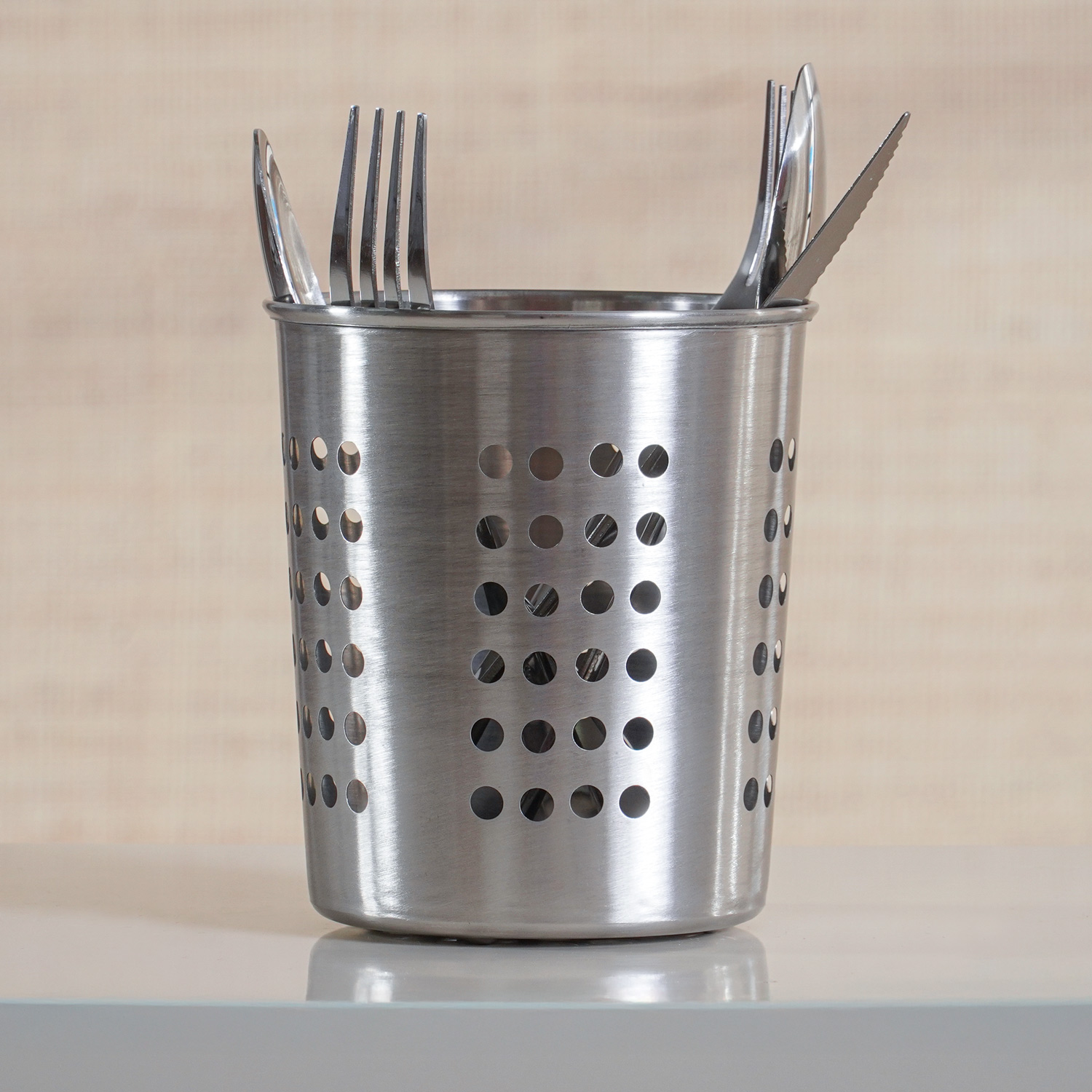 PORTA TALHERES 12CM X 14CM - INOX (SC)