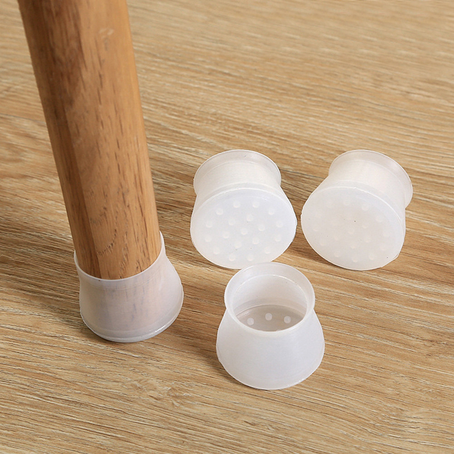KIT 16 PROTETORES UNIVERSAL PARA PÉS DE CADEIRA DE SILICONE - SORTIDO (SC)
