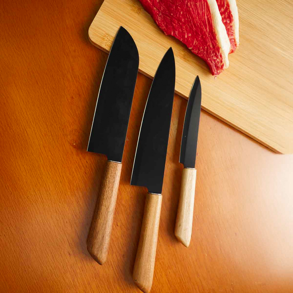 JOGO DE FACAS ACACIA BLACK