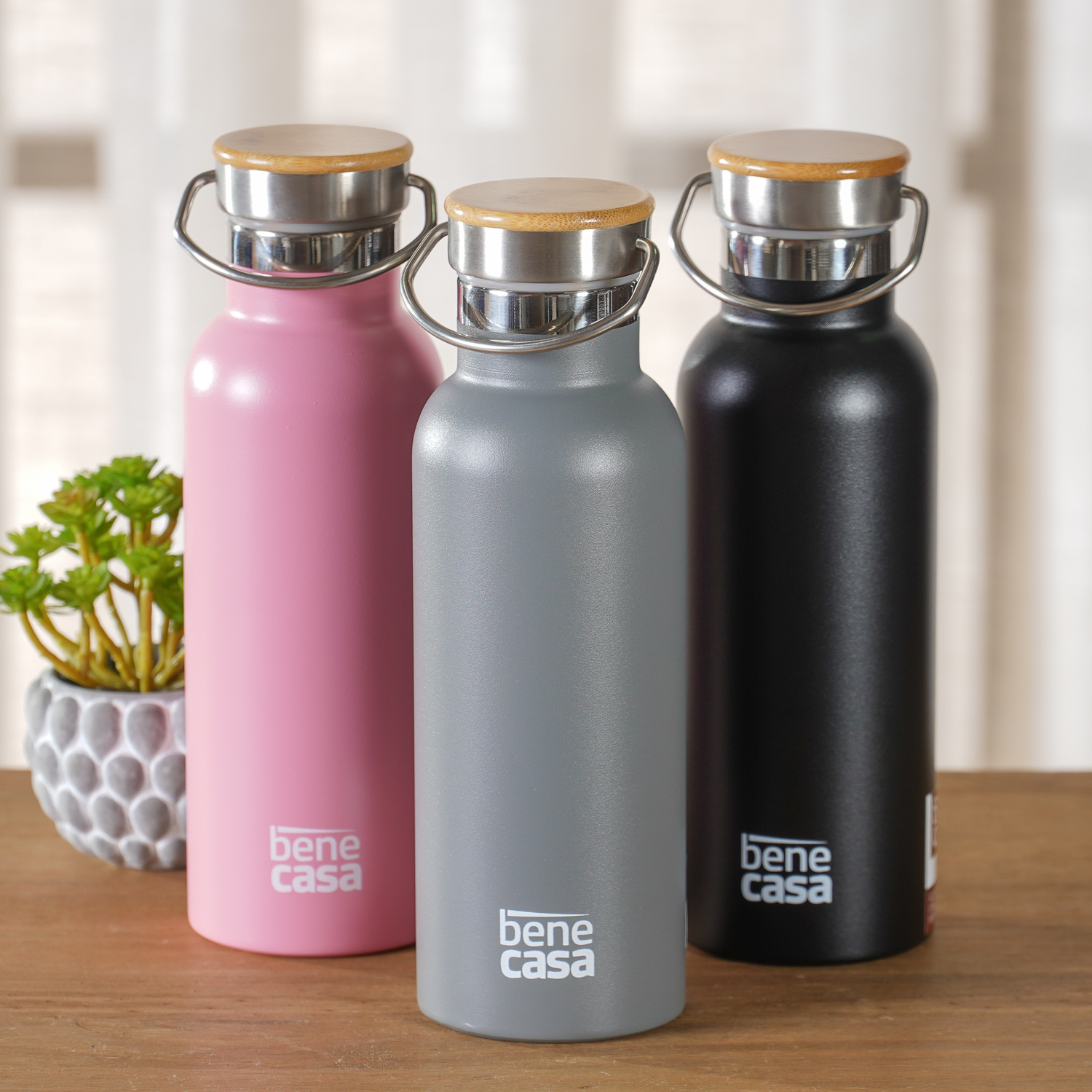 GARRAFA TÉRMICA COLORS BAMBU 500ML - SORTIDO (SC)