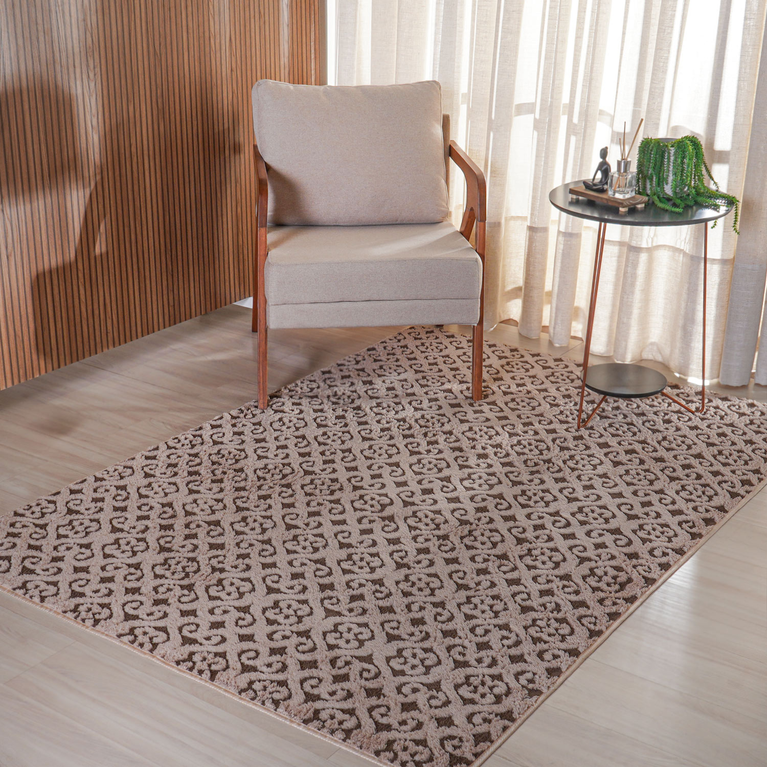 TAPETE SOFT JACQUARD 1,40m x 2,00m - ORNAMENTOS (SC)