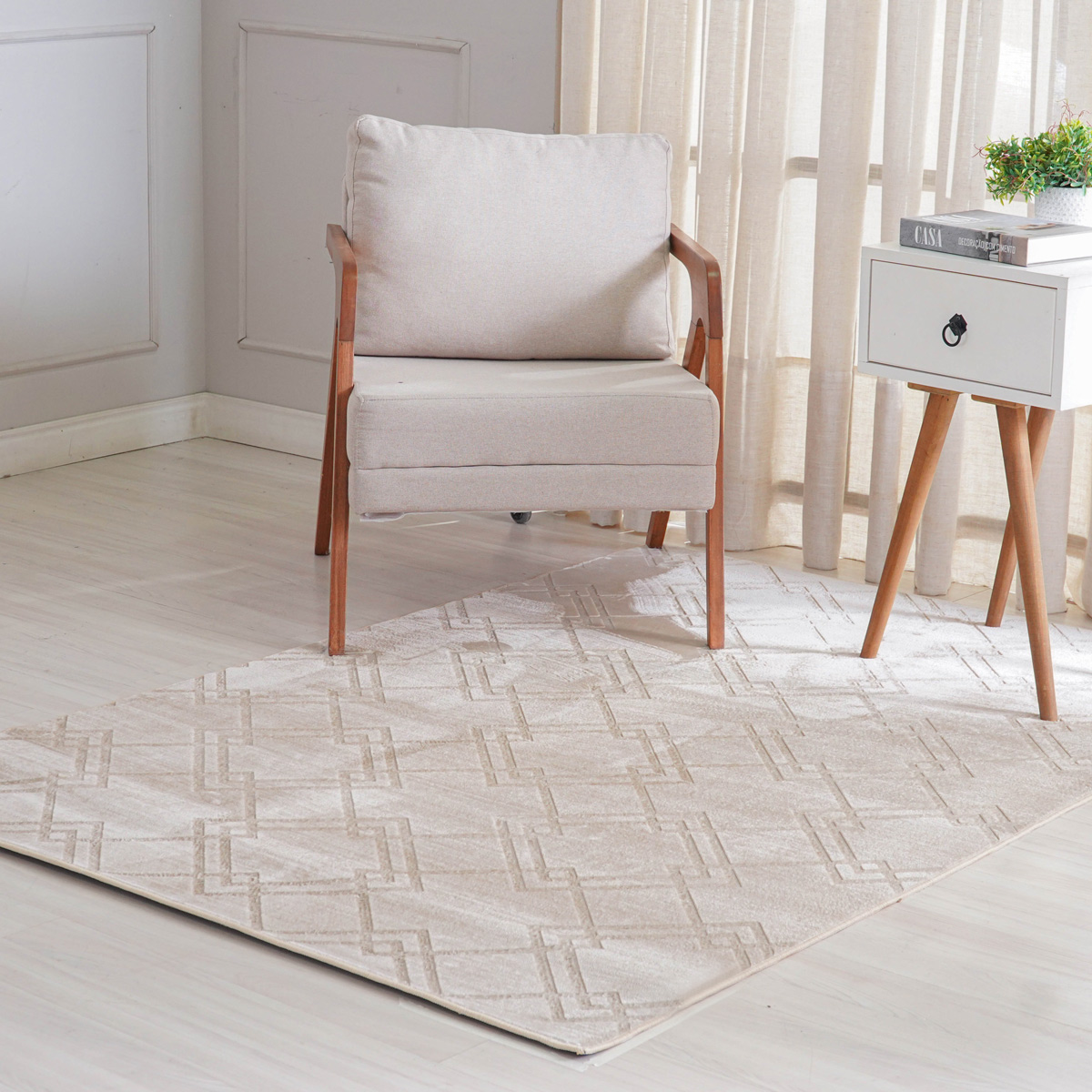 TAPETE DOMUS SOFT 1,40M X 2,00M - BEGE TOSTADO (SC)