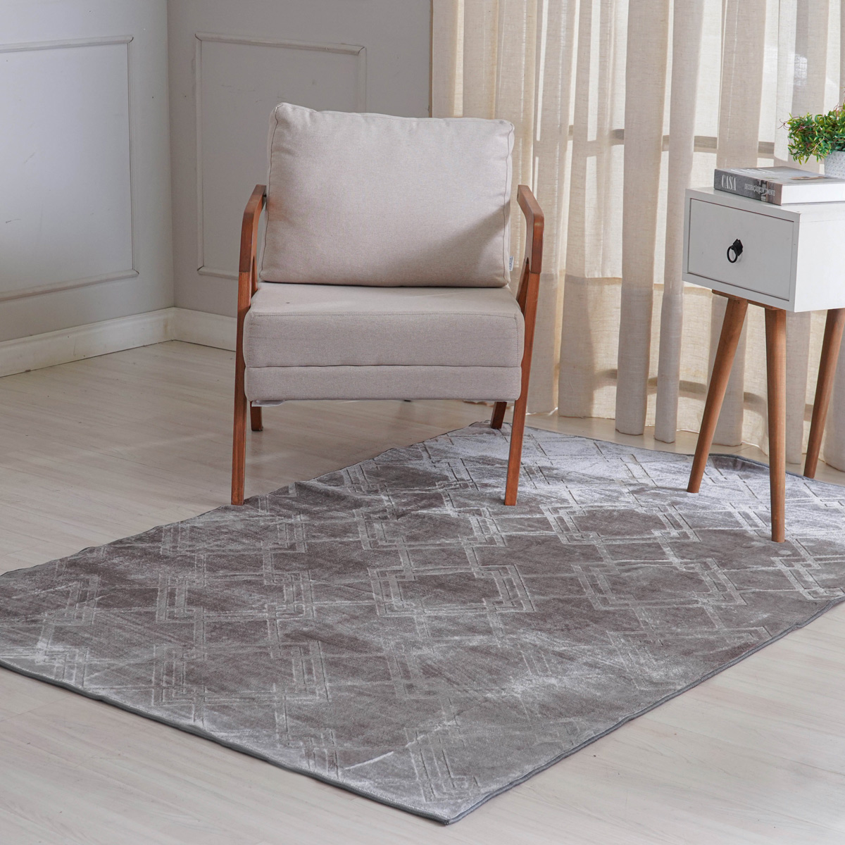 TAPETE DOMUS SOFT 1,40M X 2,00M - DUNA CINZENTA (SC)