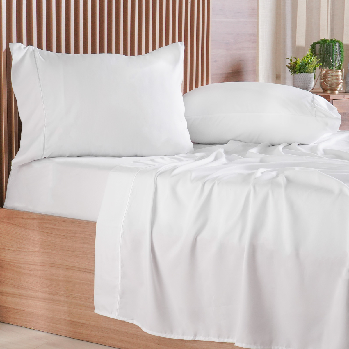 JOGO DE CAMA SERENITÁ KING - BRANCO (SC)