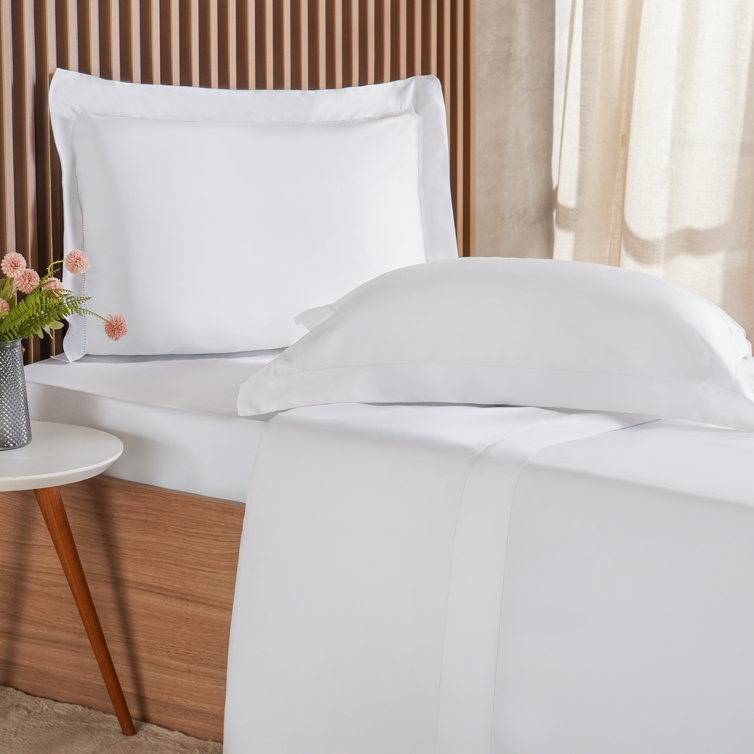 JOGO DE CAMA 300 FIOS RICAMO CASAL - BRANCO (SC)