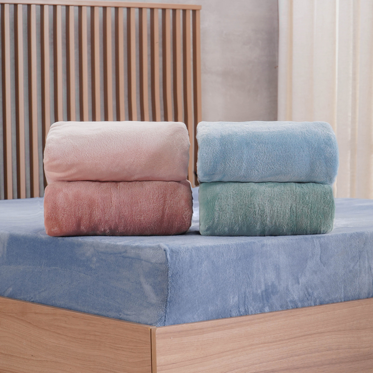 LENÇOL AVULSO PLUSH FLANNEL SOLTEIRO - SORTIMENTO COLORS (SC)