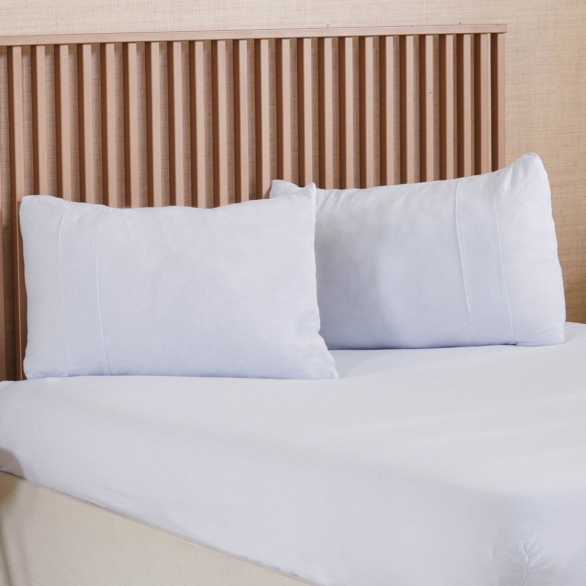PAR DE FRONHAS BELLA CAMA LISA - BRANCO (SC)