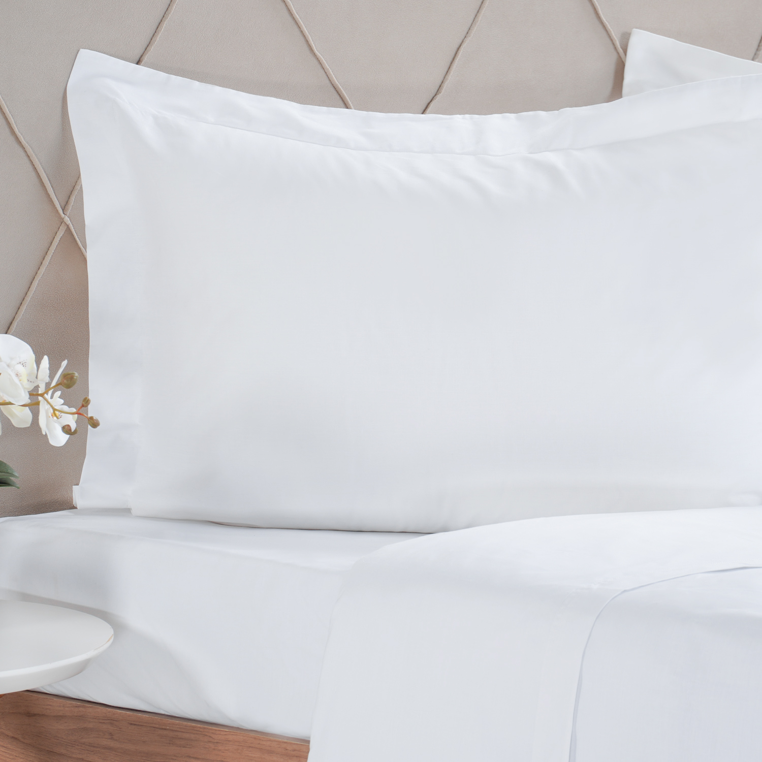 FRONHA COM 3 ABAS HOTELARIA 50cm x 70cm - BRANCO (SC)