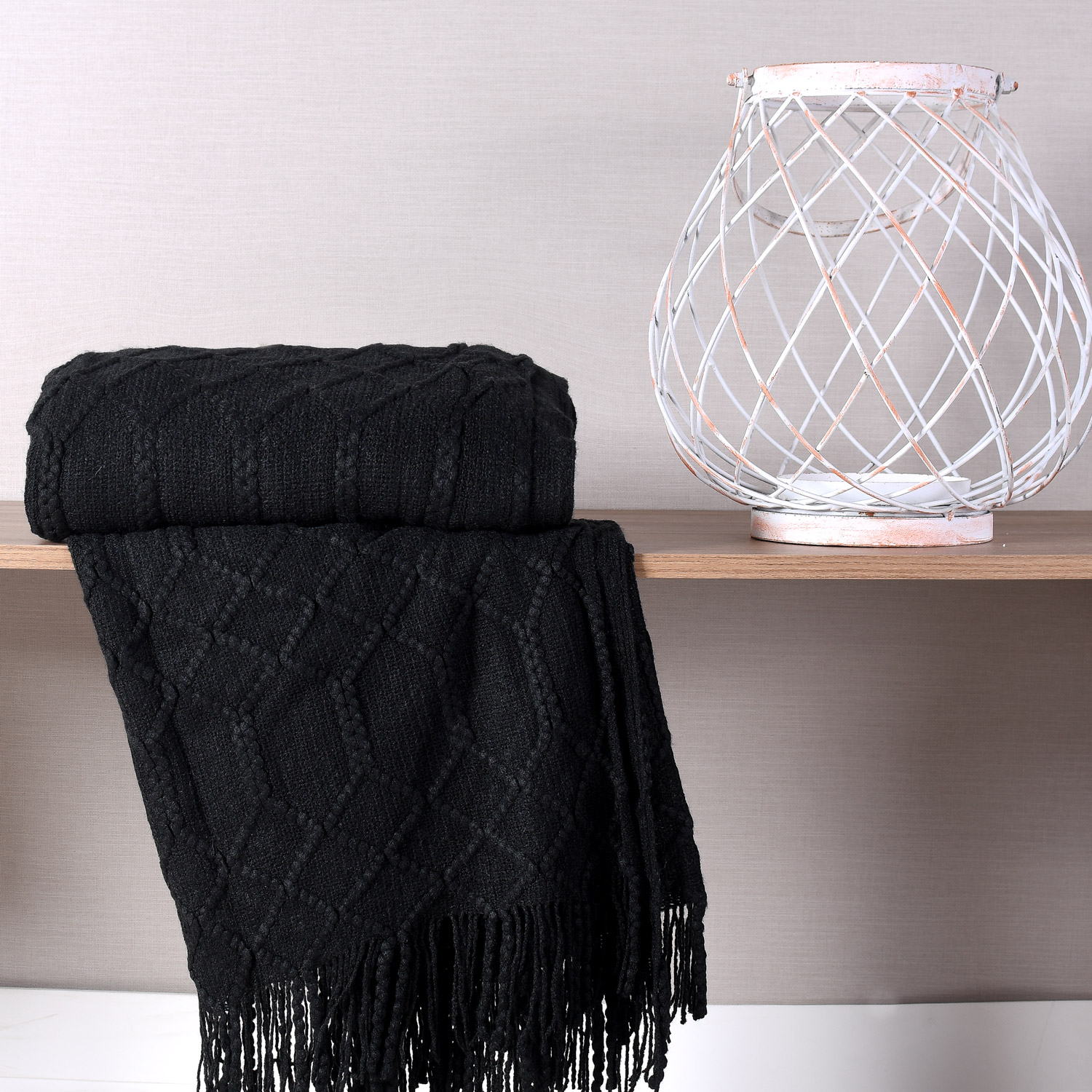 MANTA TRICOT 1,27m x 1,52m - PRETO (SC)