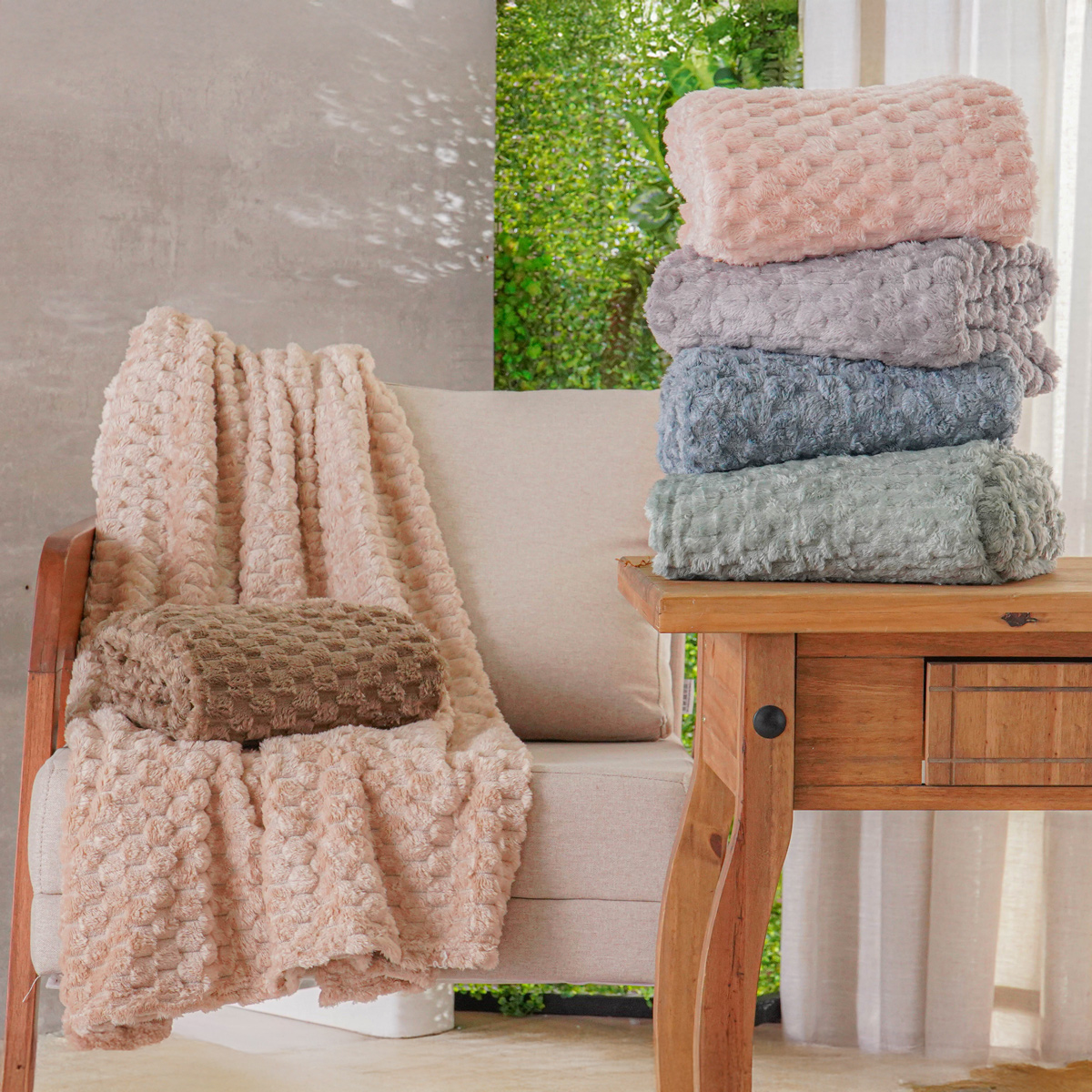 COBERTOR FLANNEL BRUSHED