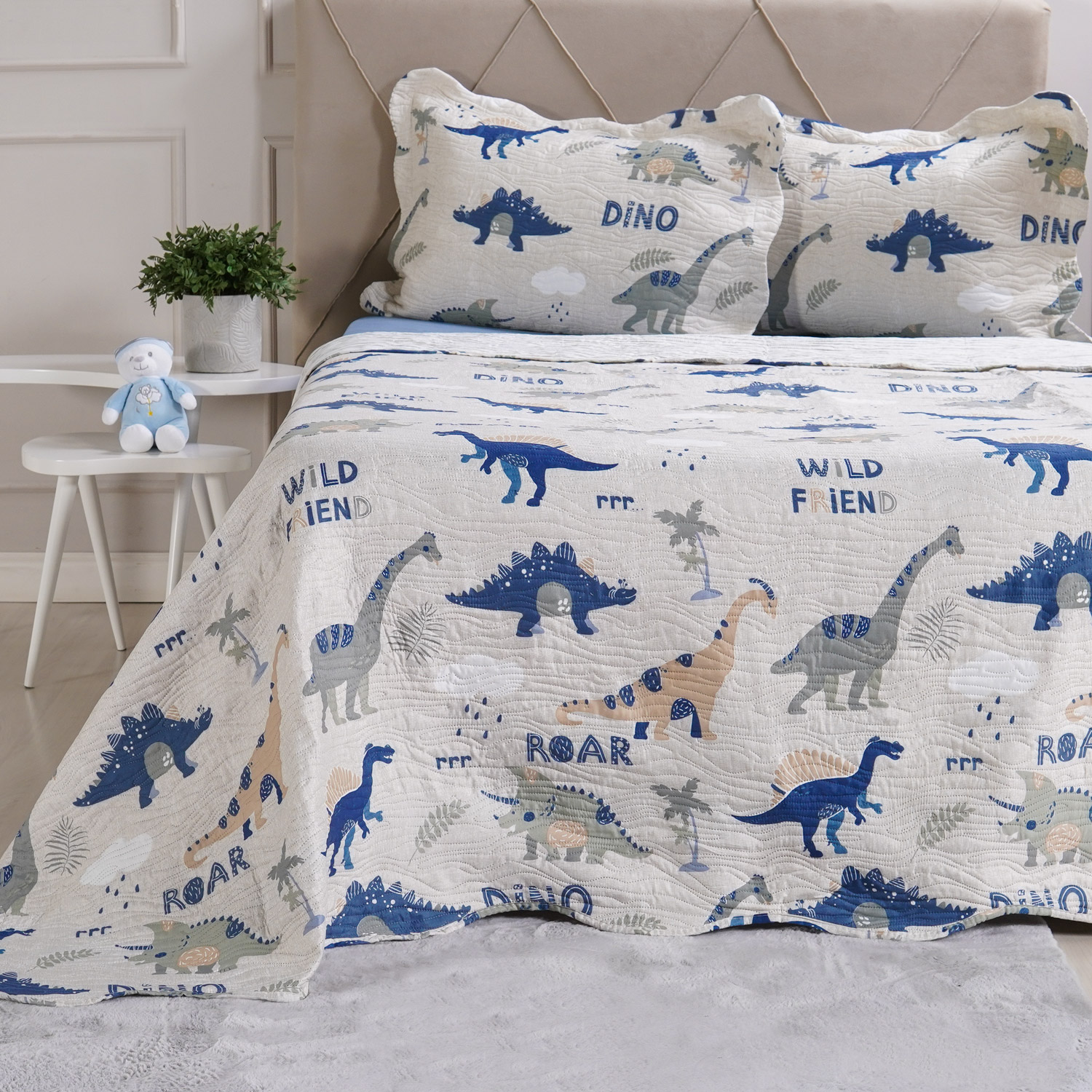KIT COLCHA KIDS CASAL ROLINHO UNITARIA - WILD (SC)