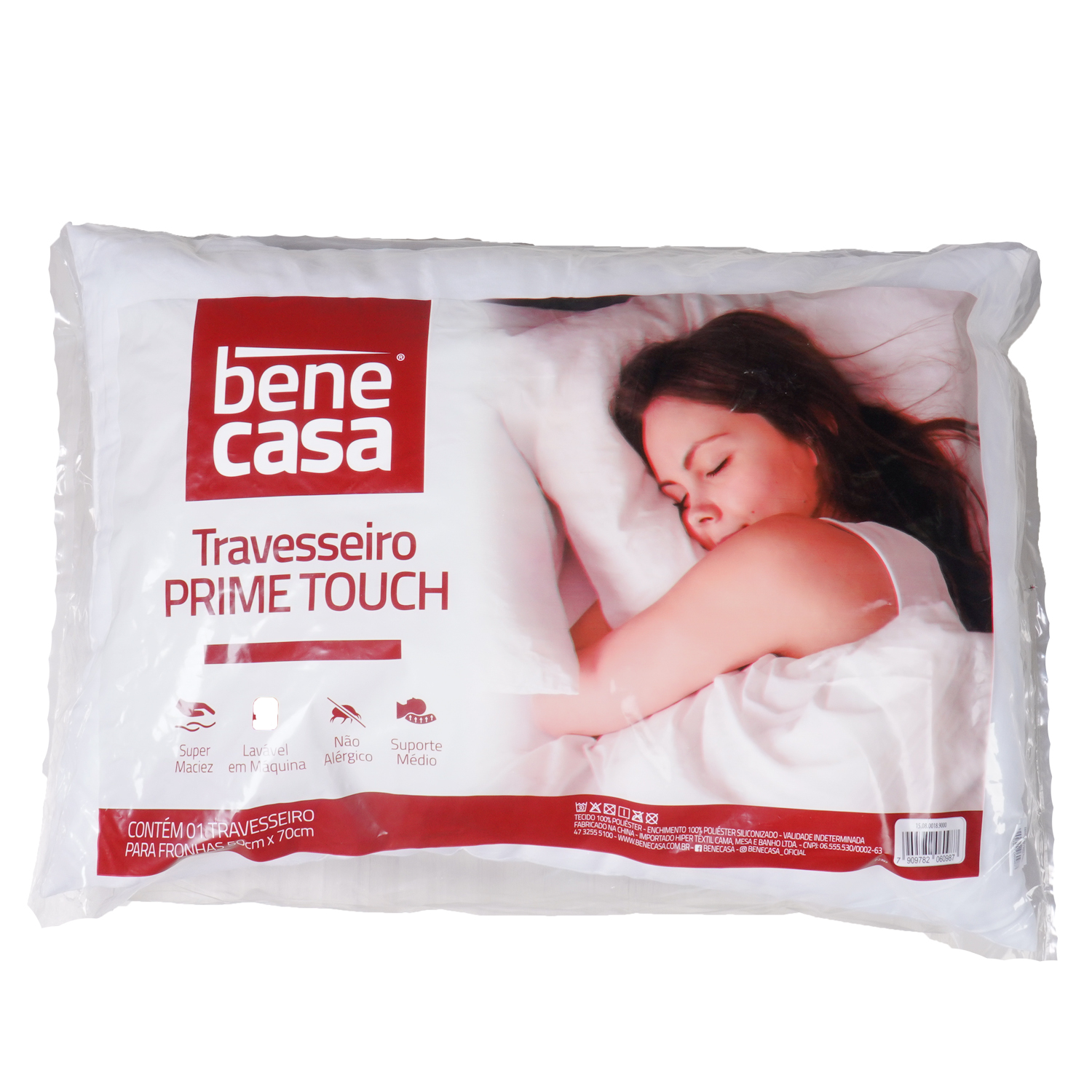 TRAVESSEIRO PRIME TOUCH 50CM X 70CM - UNICO (SC)