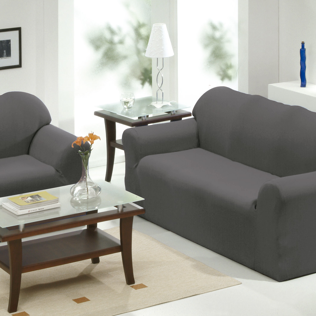 JOGO DE CAPA SOFA 2 E 3 LUGARES - CINZA (SC)