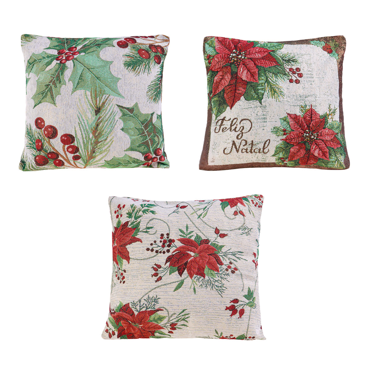 CAPA ALMOFADA JACQUARD NATAL