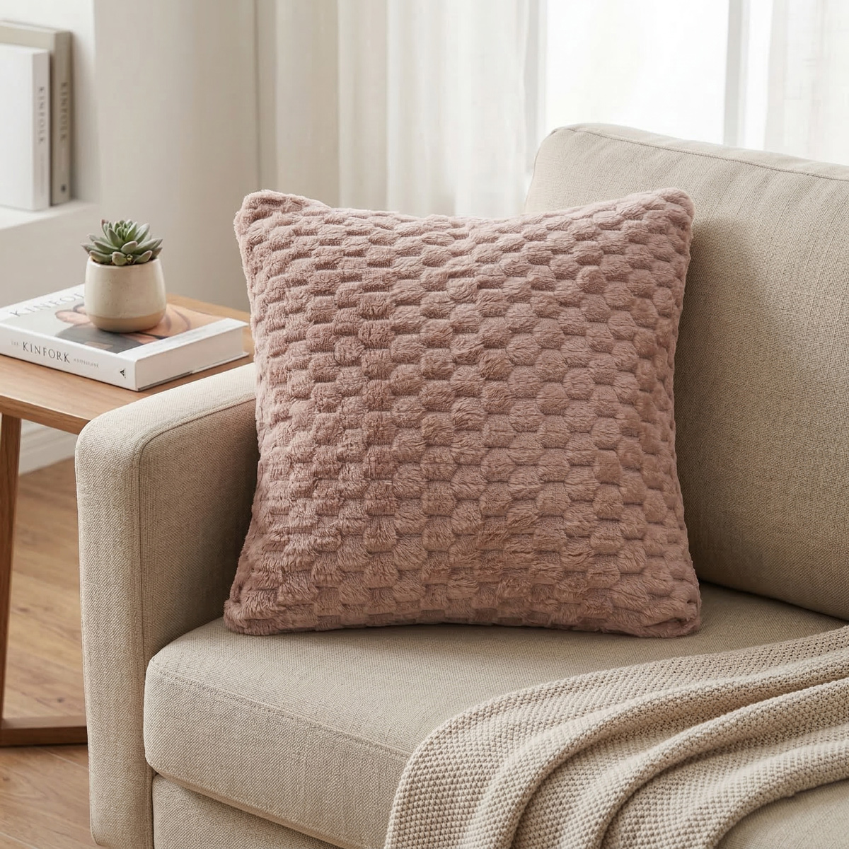 CAPA DE ALMOFADA FLANNEL BRUSH