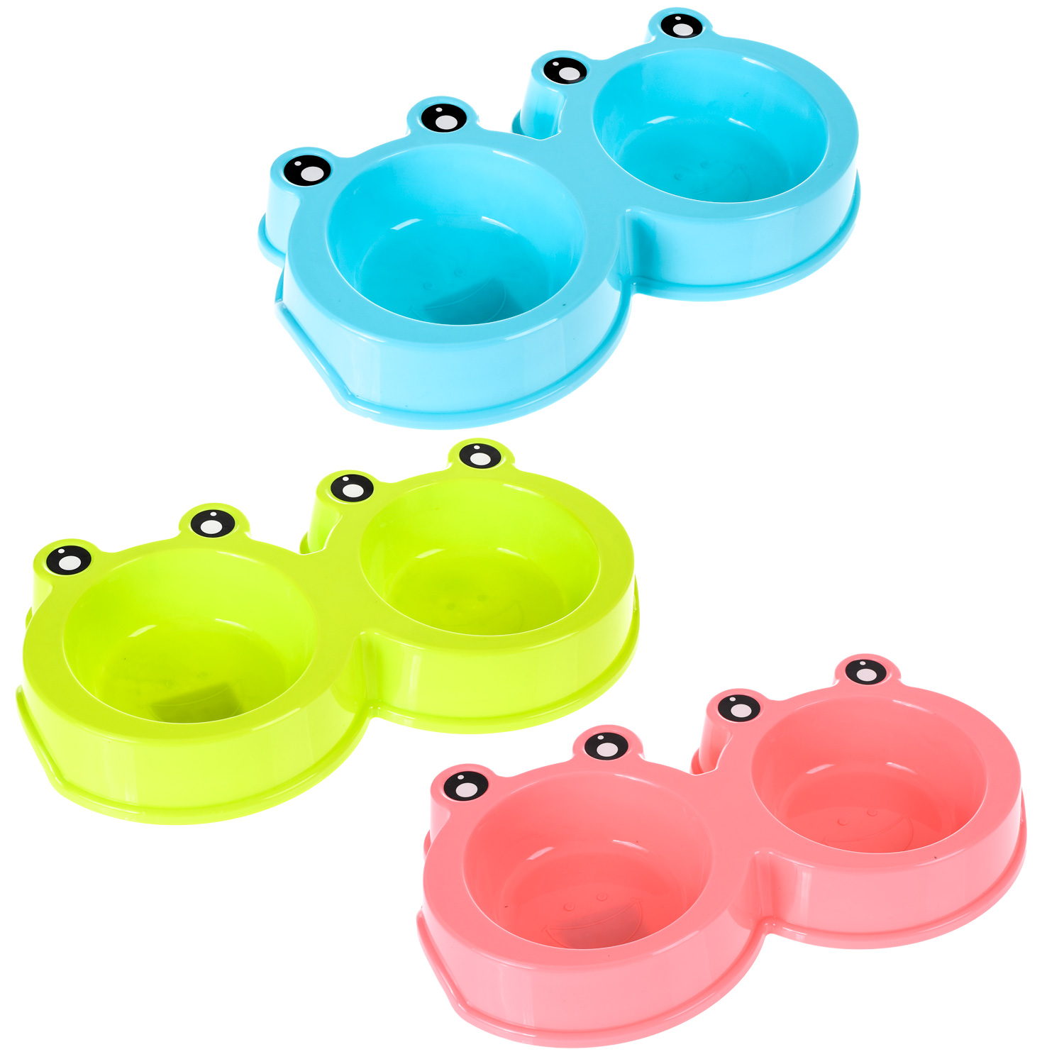 COMEDOURO FUNNY DUPLO MEU PET  27CM X 15CM X 4CM - SORTIDO (SC)