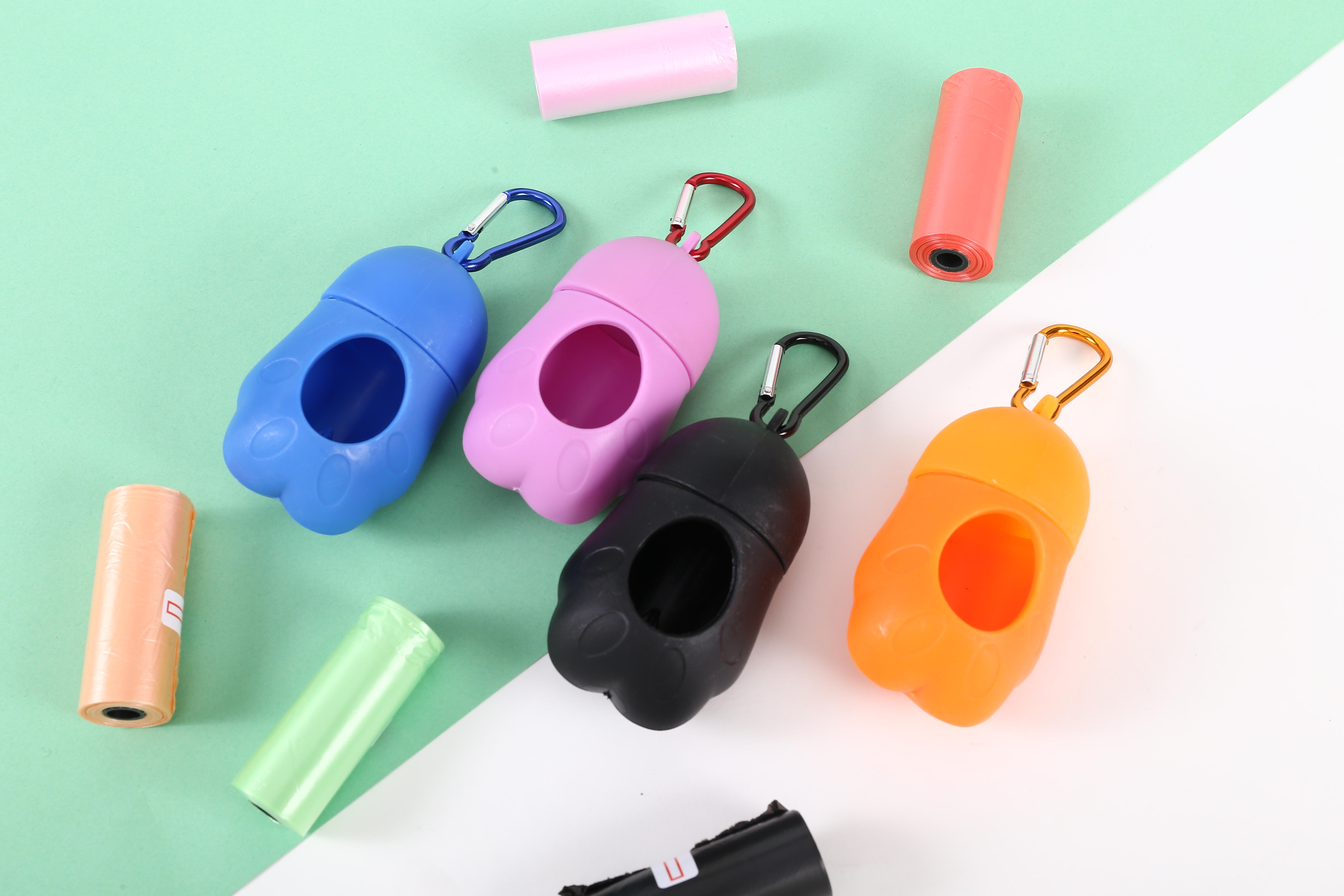SUPORTE PARA SACO DE LIXO PATINHAS 15 SAQUINHOS - SORTIDO (SC)