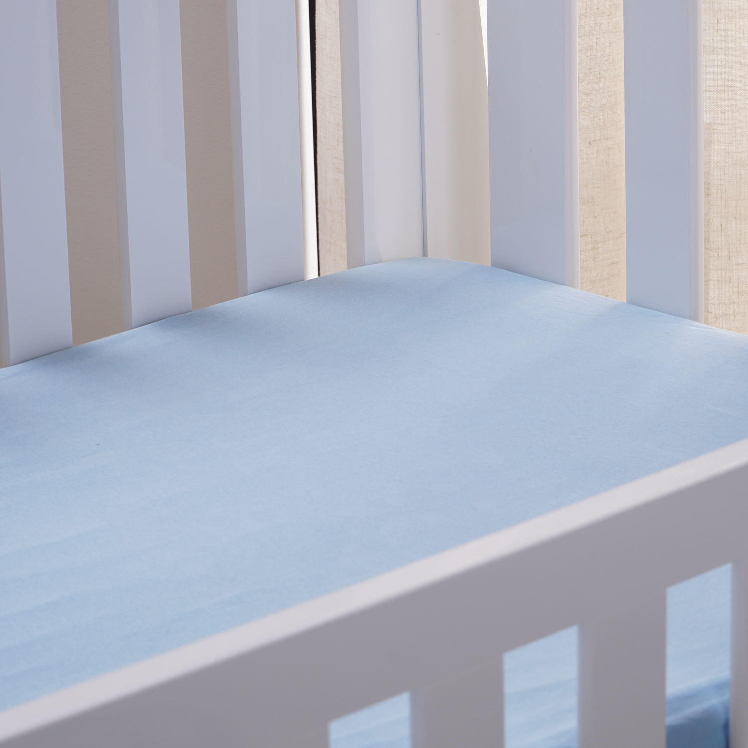 LENCOL DE MALHA BABY 70cm x 1,30m x 15cm - AZUL (SC)