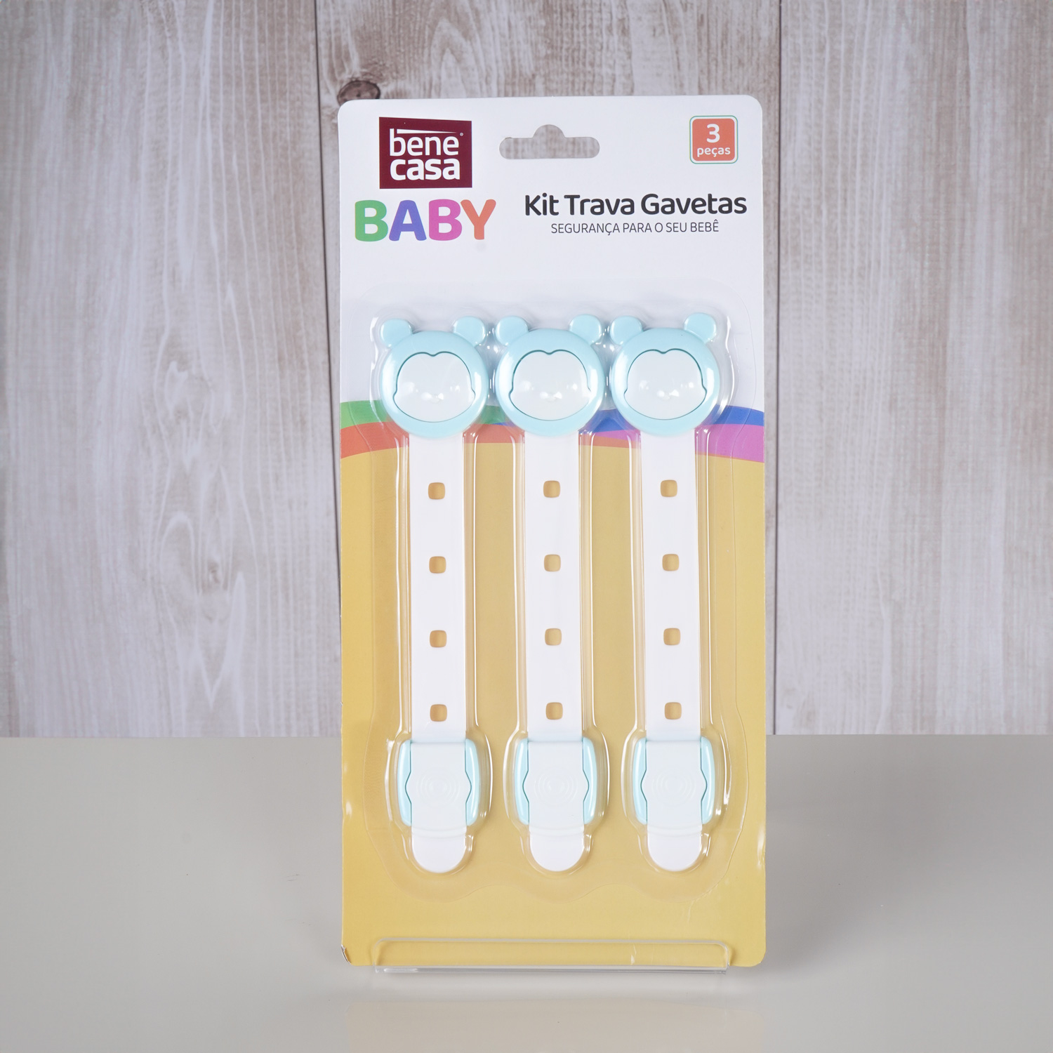KIT TRAVA DE GAVETA 3 PEÇAS - ÚNICO (SC)