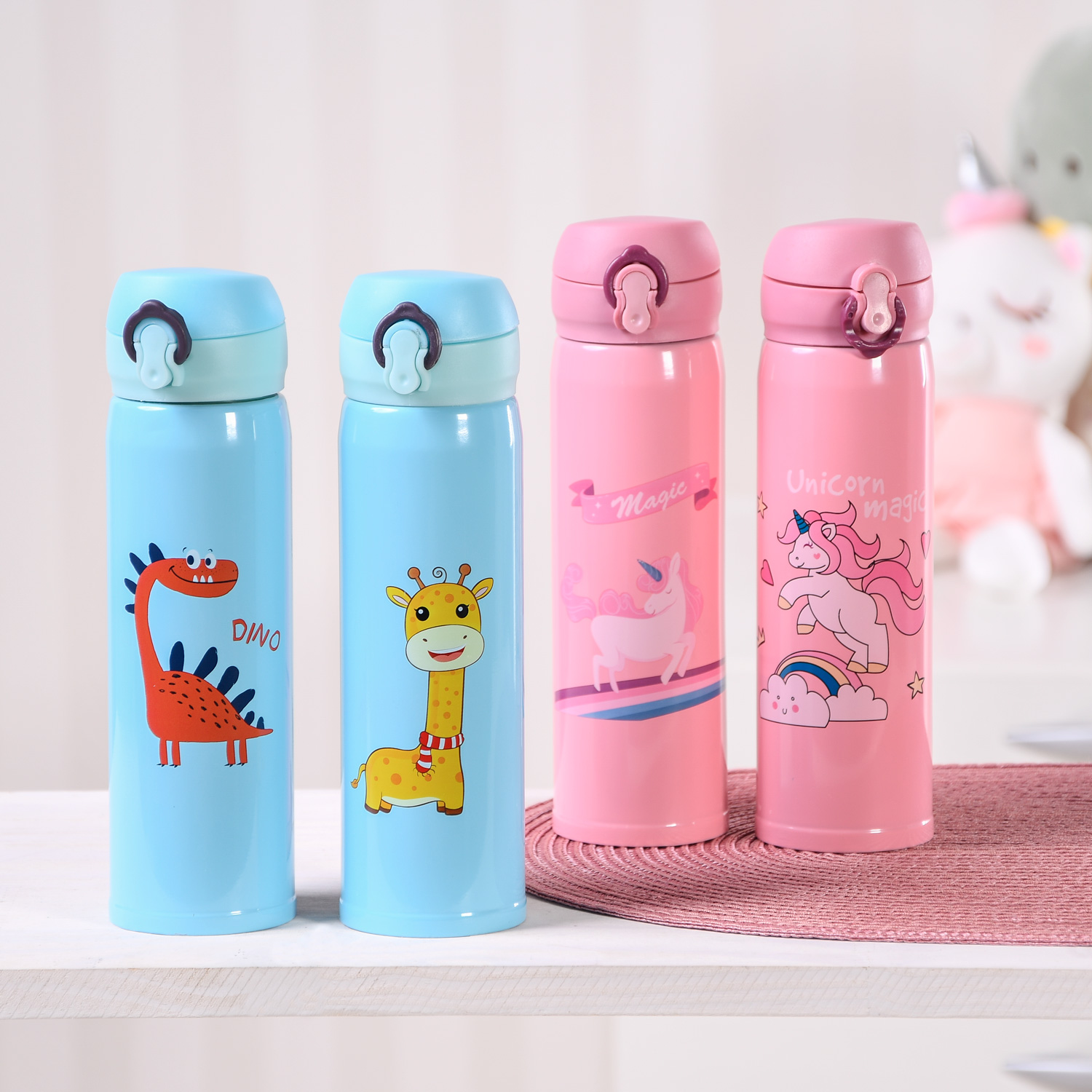 COPO TÉRMICO INFANTIL FUN 500ml - SORTIDO (SC)