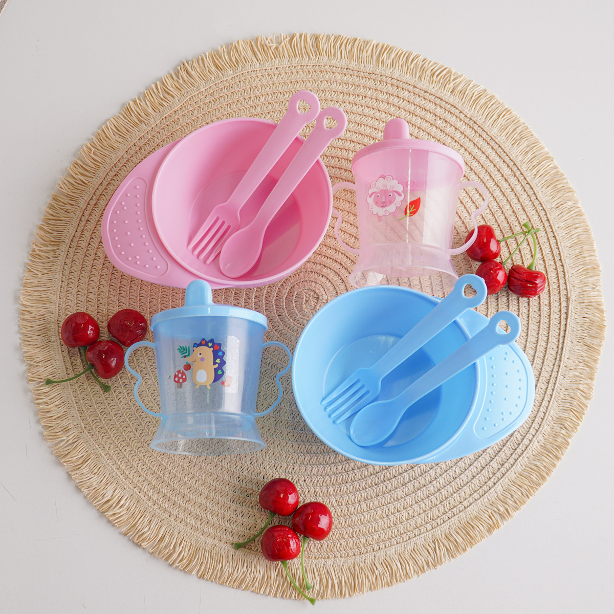 KIT ALIMENTAÇÃO PAPÁ DIVERTIDO 4 PEÇAS - SORTIDO (SC)